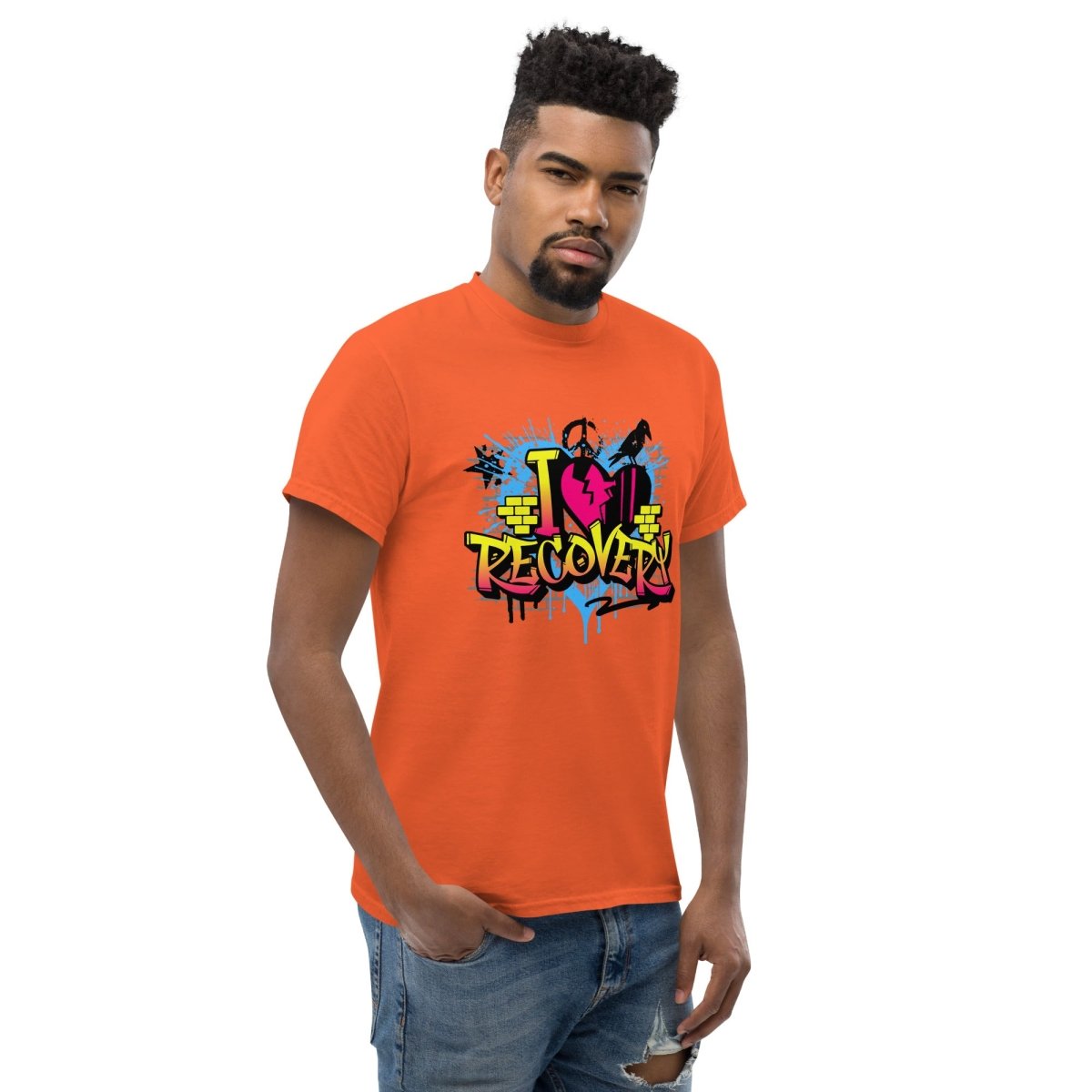 Urban Recovery Classic Graffiti Graphic T-Shirt for Men | Streetwear Fashion | Perfect for Casual Wear, Concerts & Urban Lifestyle