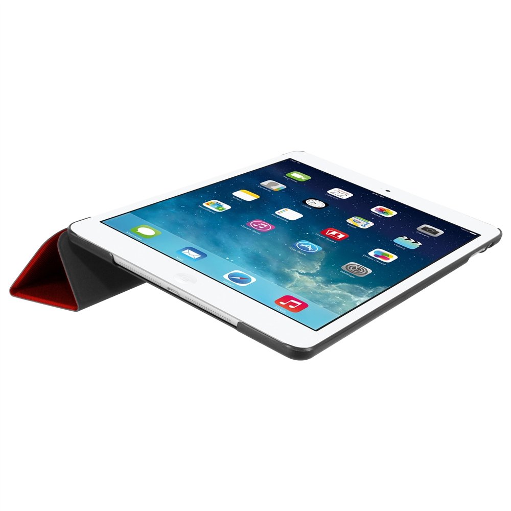 Premium Leather Ledger Folio Case for Apple iPad Air (CSF1IPDA-RD) - Slim Protective Cover with Auto Sleep/Wake | Perfect for Business, Travel & Everyday Use