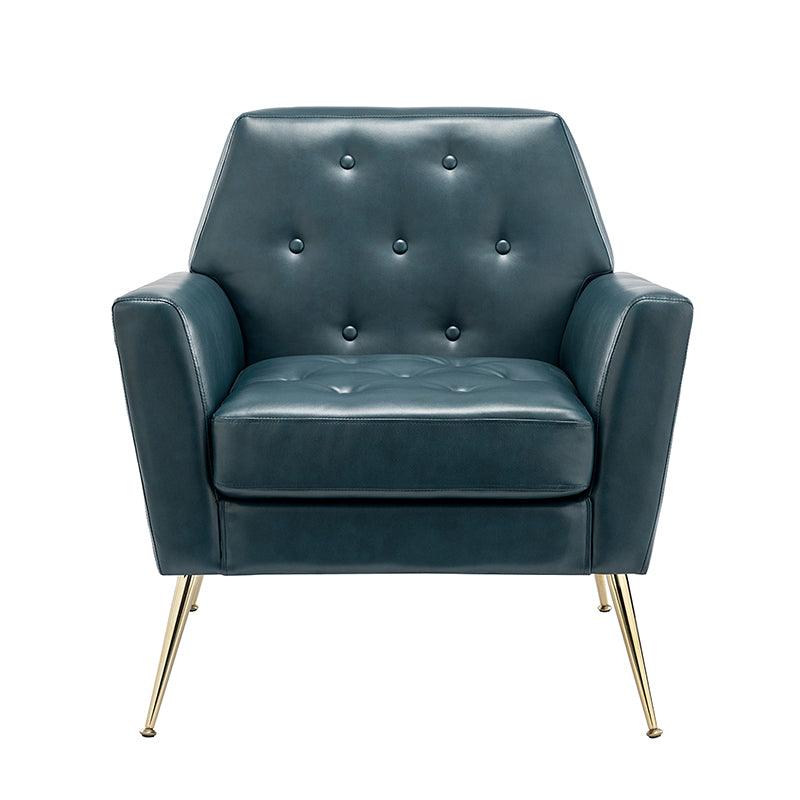 Raelynn Vegan Leather Armchair - Modern PU Leather Lounge Chair for Living Room, Office & Bedroom - Eco-Friendly Faux Leather Accent Chair for Home Decor