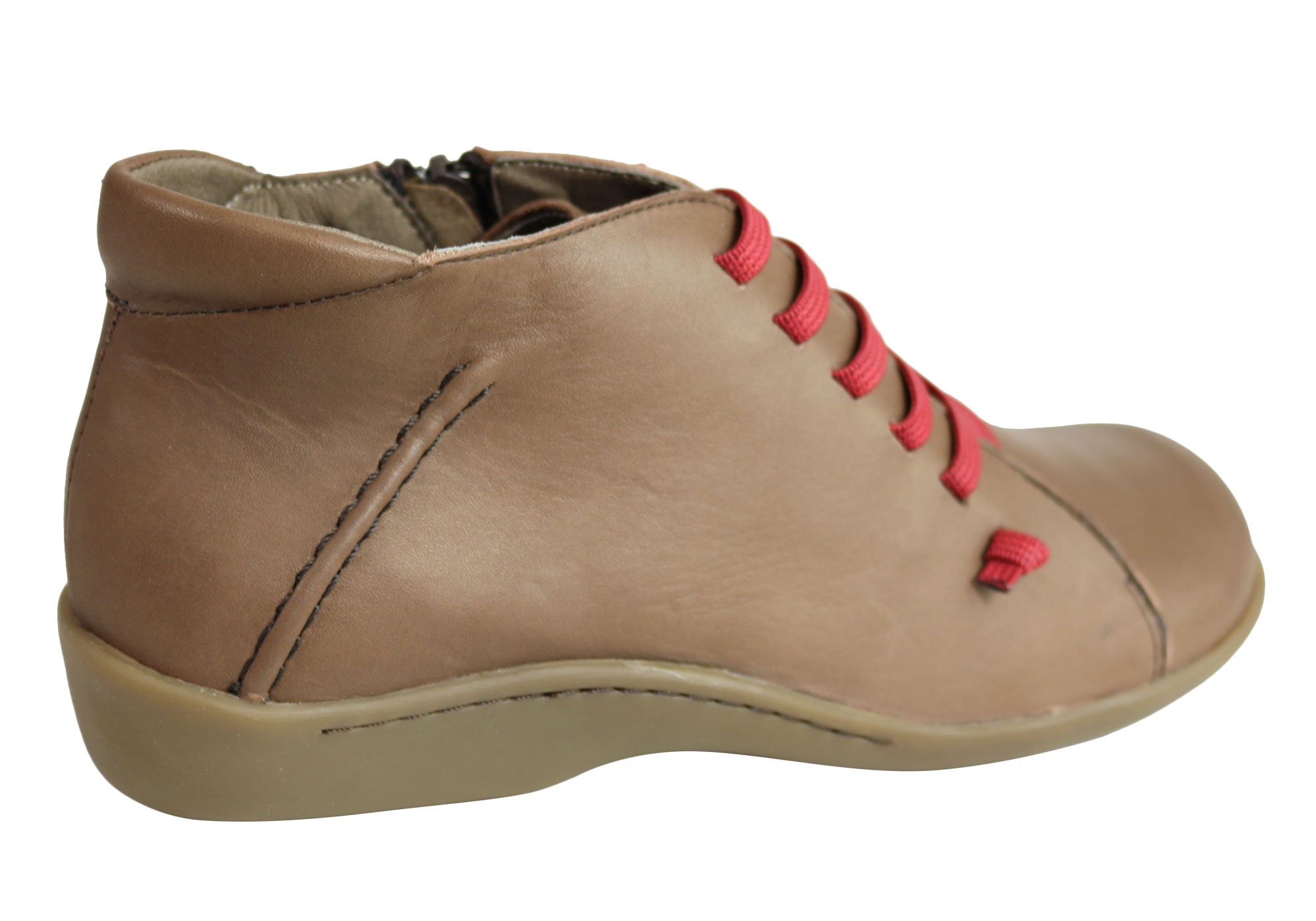 Flex & Go Aubree Women's Comfort Leather Ankle Boots - Made in Portugal - Stylish & Comfortable for Work, Travel & Everyday Wear