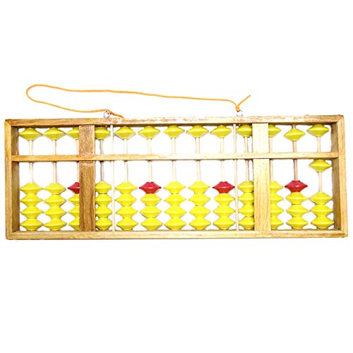 13-Column Wooden Chinese Abacus - Large Non-Slip Soroban Math Tool (58cm) for Kids Learning & Education | Home Schooling & Montessori Classroom Supplies