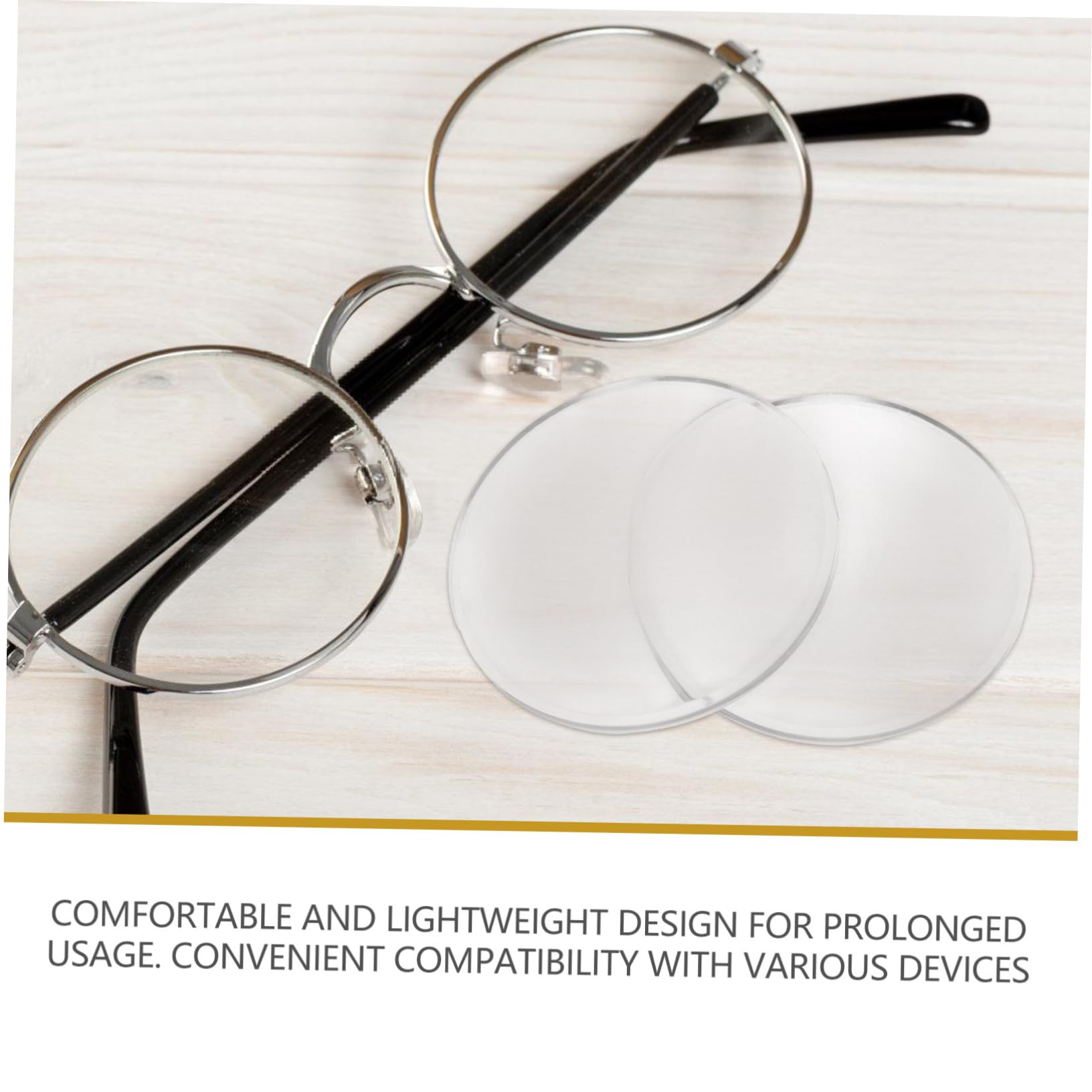 Healeved VR Lenses - 10 Pack Safe Material Convex VR Glasses Lenses for 3D Glasses Accessories | Easy to Install & Remove | Perfect for Home Theater, Gaming & Virtual Reality Experiences