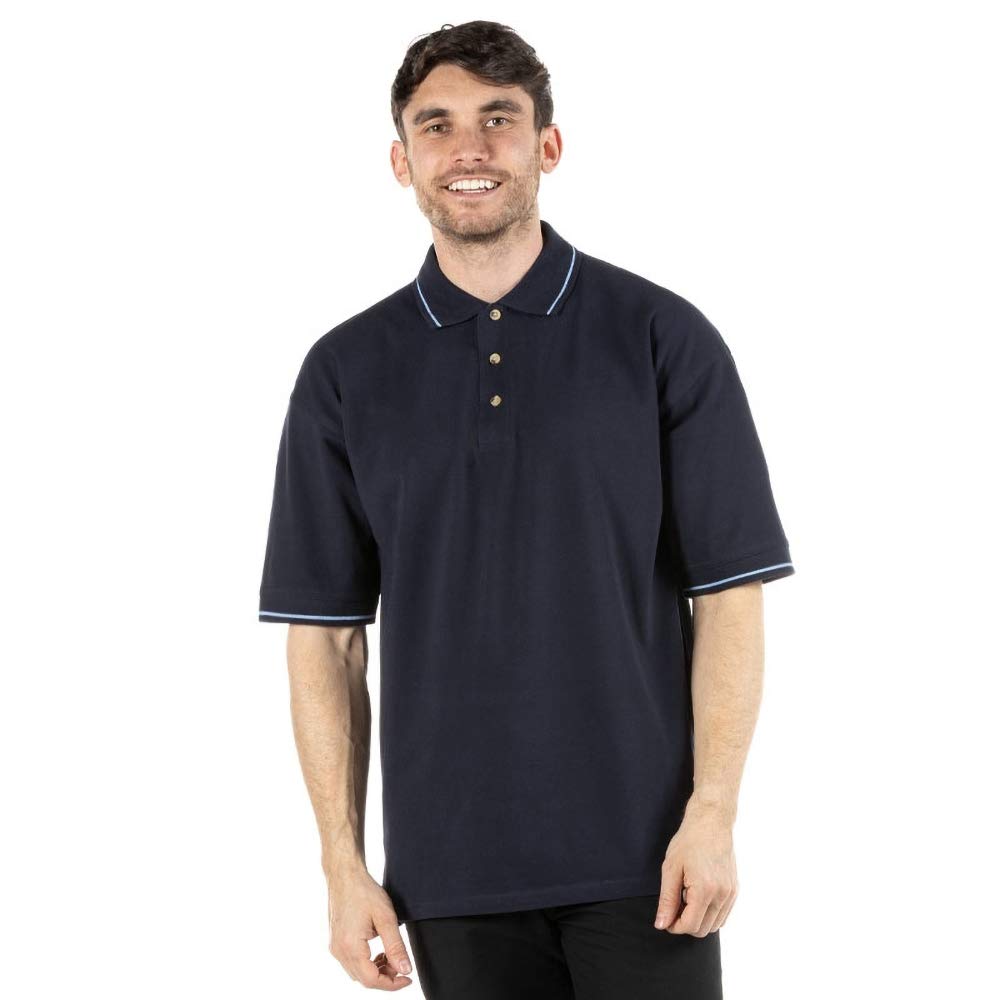 St. Mellion Men's Short Sleeve Polo Shirt - Breathable Casual Golf Shirt for Men - Perfect for Golf, Office & Summer Outings