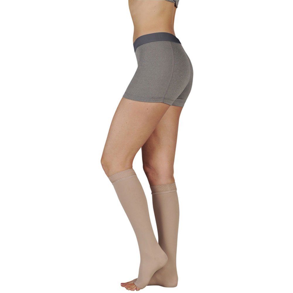 Juzo Soft 2002 Knee-High 30-40mmHg Compression Stockings with Silicone Band & Closed Toe - Medical Support for Varicose Veins, Edema & Circulation - Perfect for Travel, Work & Daily Comfort