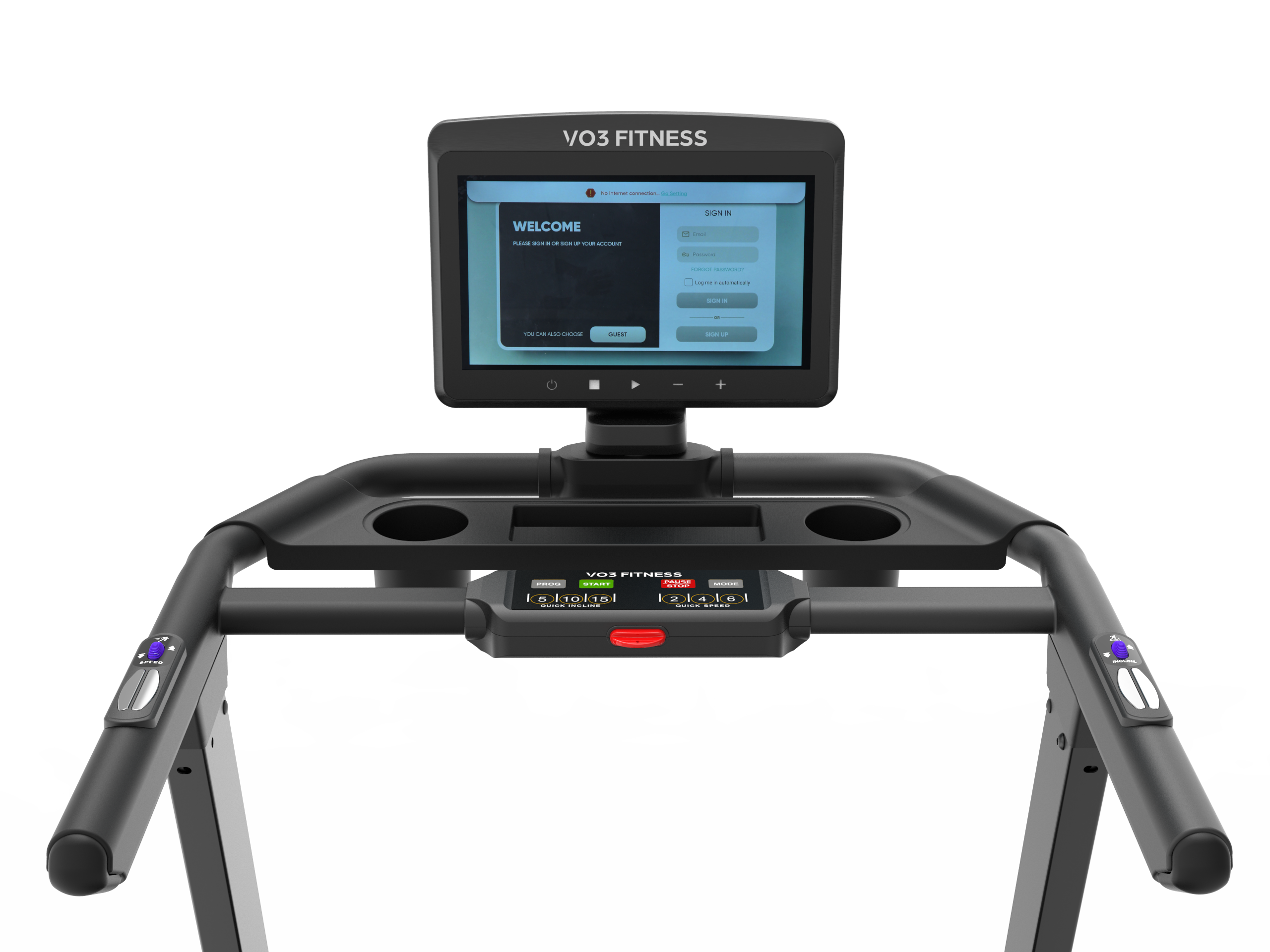VO3 Fitness T50e Folding Treadmill - Compact Home Gym Equipment for Running & Walking | Perfect for Small Spaces & Apartment Workouts