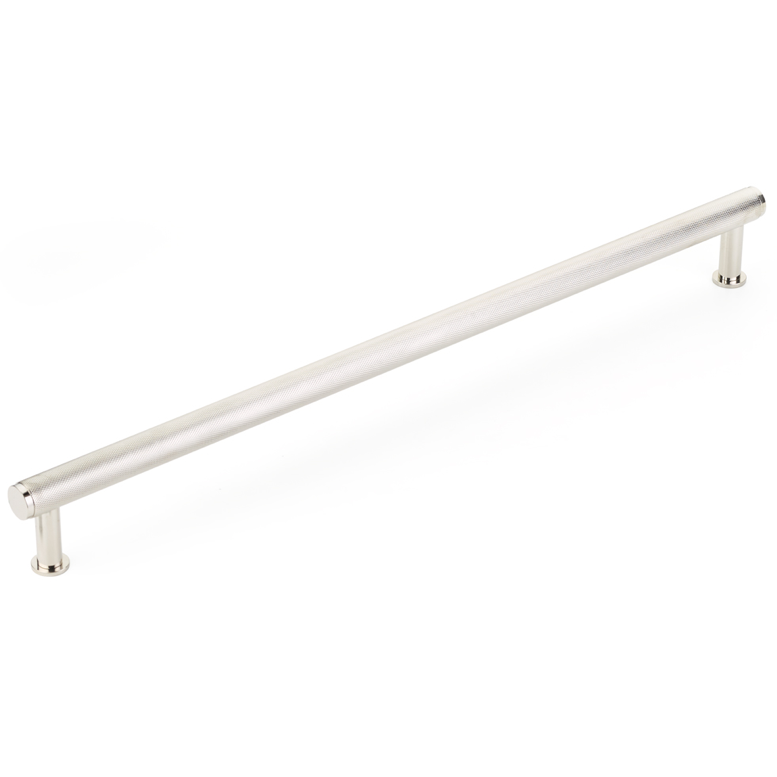 Polished Chrome Knurled Drawer Pulls and Cabinet Knobs with Optional Backplate - Modern Kitchen & Bathroom Hardware for Cabinets, Dressers, and Furniture
