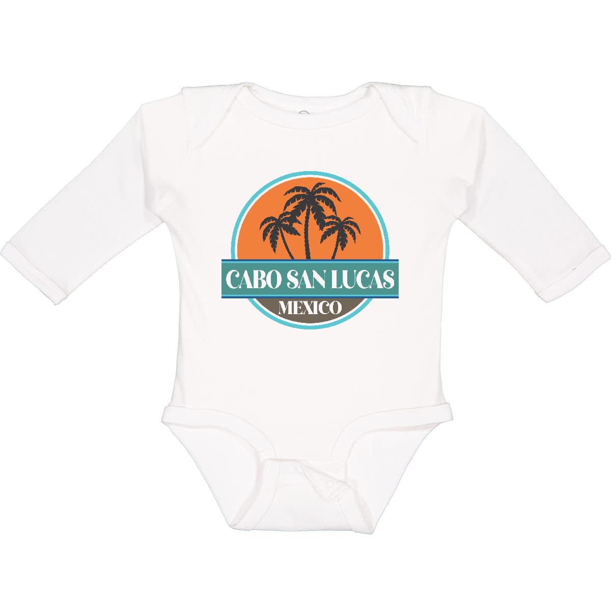 Inktastic Cabo San Lucas Beach Vacation Long Sleeve Baby Bodysuit - Soft Cotton Creeper for Boys & Girls - Perfect for Travel, Family Photos & Beach Getaways