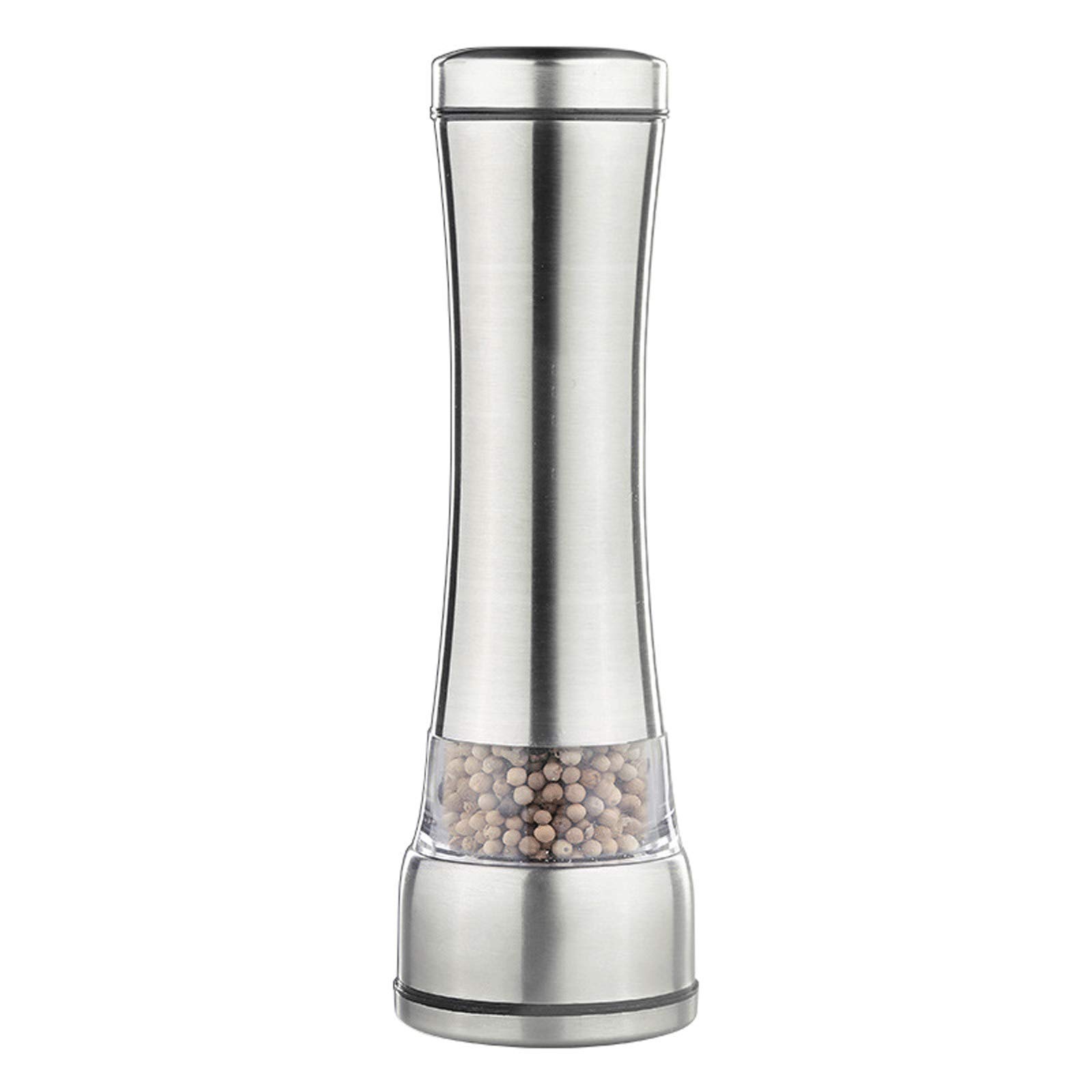 Premium Salt and Pepper Grinder Set - Adjustable Ceramic Spice Mill with Stainless Steel Body for Kitchen, Dining & BBQ - Perfect for Seasoning Steaks, Salads & Home Cooking