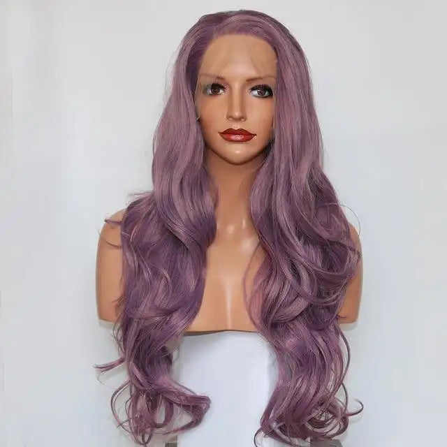 Extra Long Heat Friendly Synthetic Wig with Wavy Ends - Perfect for Cosplay, Daily Wear & Special Occasions