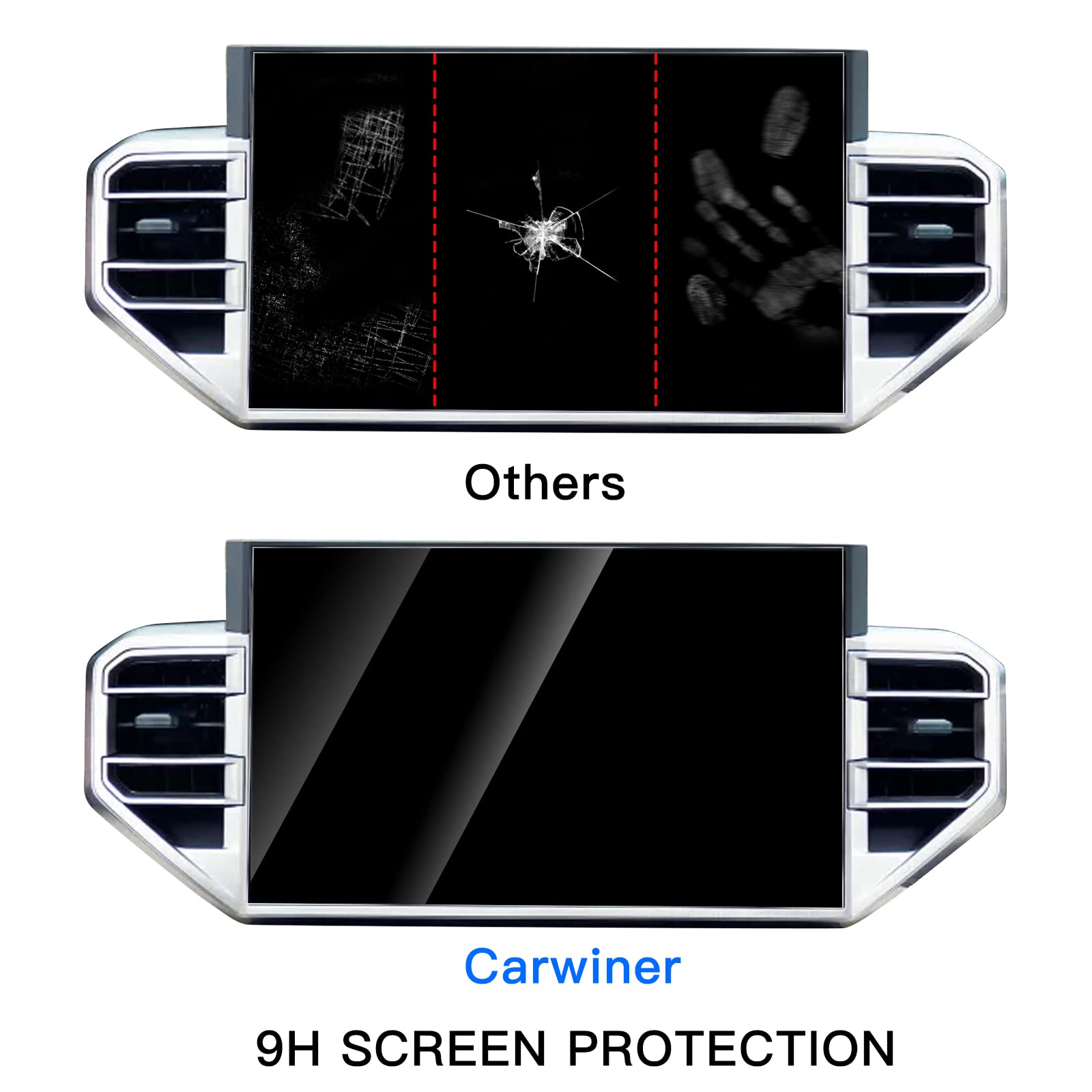 Carwiner HD Screen Protector for 2022-2025 Toyota Tundra & 2023-2025 Toyota Sequoia 14