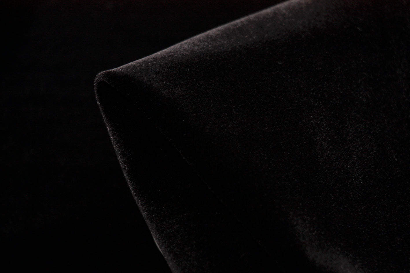 Black Night Owl Stretch Velvet Fabric - Soft & Luxurious Material for Evening Gowns, Dresses, and Home Decor Projects