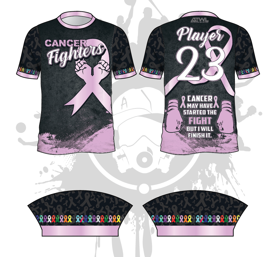 Cancer Fighters Men's Baseball Jersey - Comfortable & Durable Team Apparel for Baseball Games, Fundraisers & Awareness Events