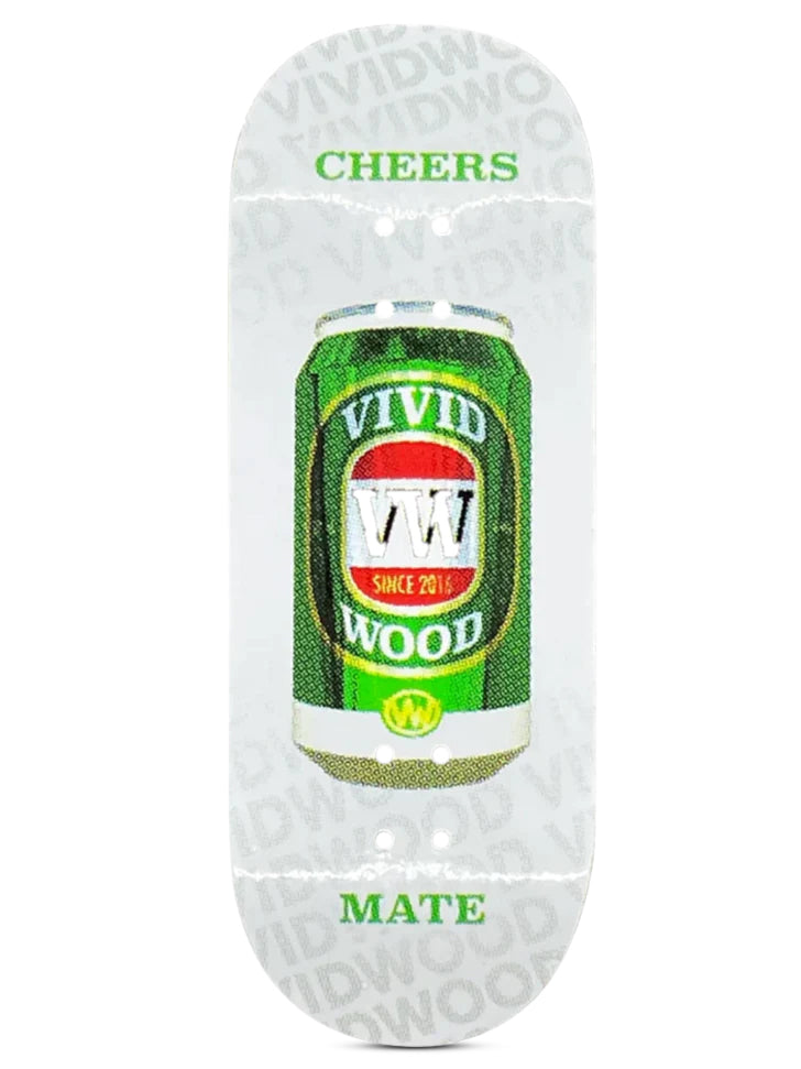 VividWood Professional Fingerboard Deck - High Performance Skateboard Mini Deck for Finger Tricks & Stunts - Perfect for Skateboard Enthusiasts & Collectors - Great for Indoor Practice, Office Fun & Skatepark Training