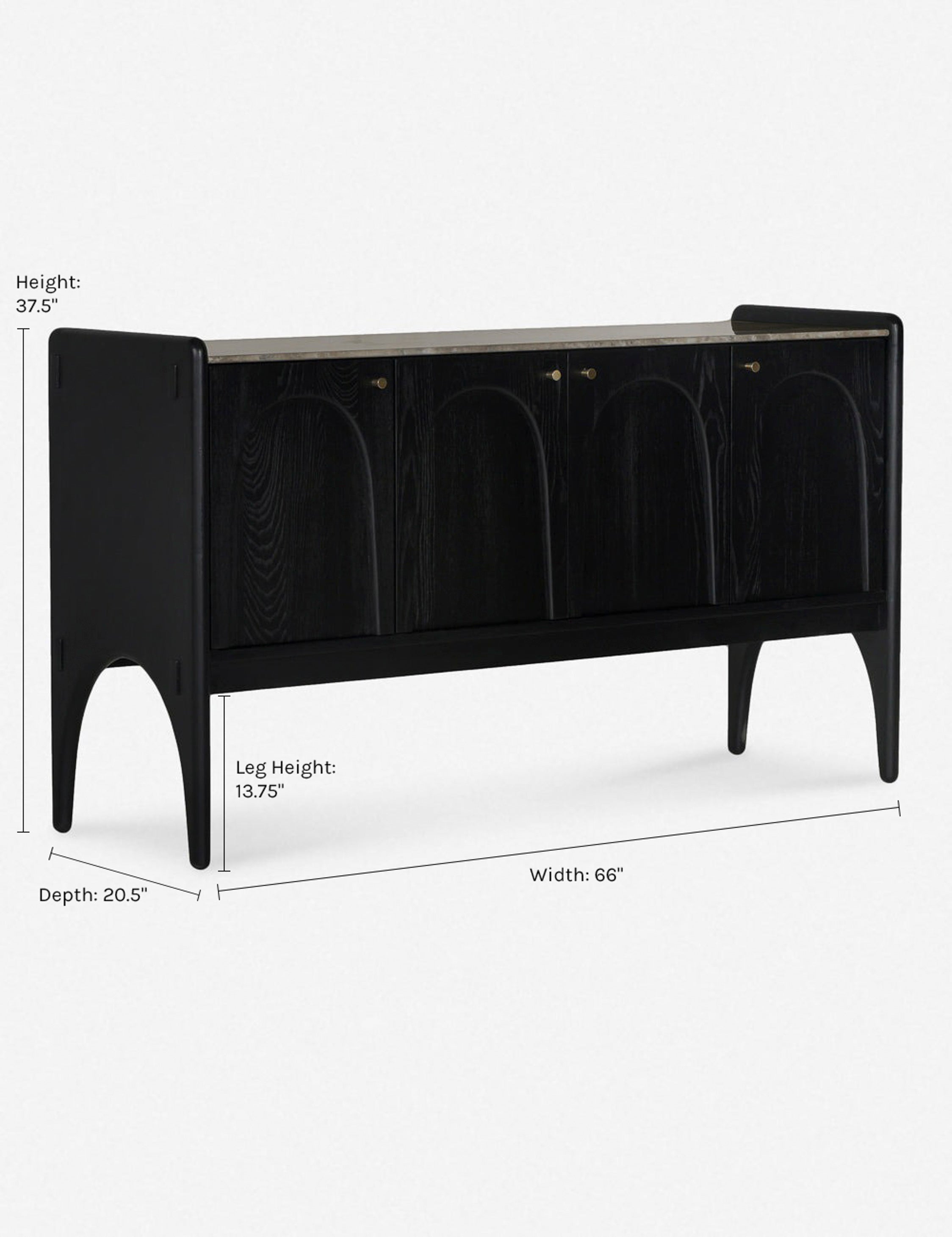 Ashford Sideboard - Elegant Buffet Cabinet for Dining Room, Living Room & Entryway Storage | Solid Wood Furniture for Home Decor