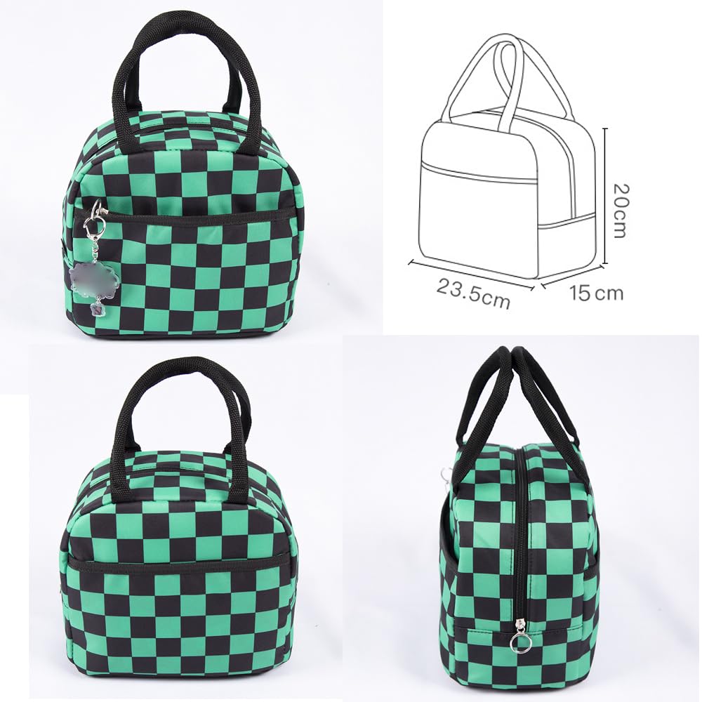 Maxer Insulated Lunch Bag for Women & Kids - Japanese Anime Themed Cooler Lunch Box for School, Work & Picnics