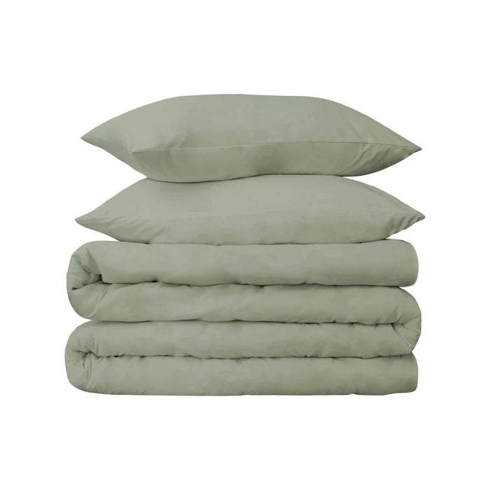 Premium 700 Thread Count Egyptian Cotton Duvet Cover Set with Pillow Shams - Soft Luxury Bedding for Hotel-Style Comfort - Perfect for Master Bedrooms, Guest Rooms & Airbnb Listings