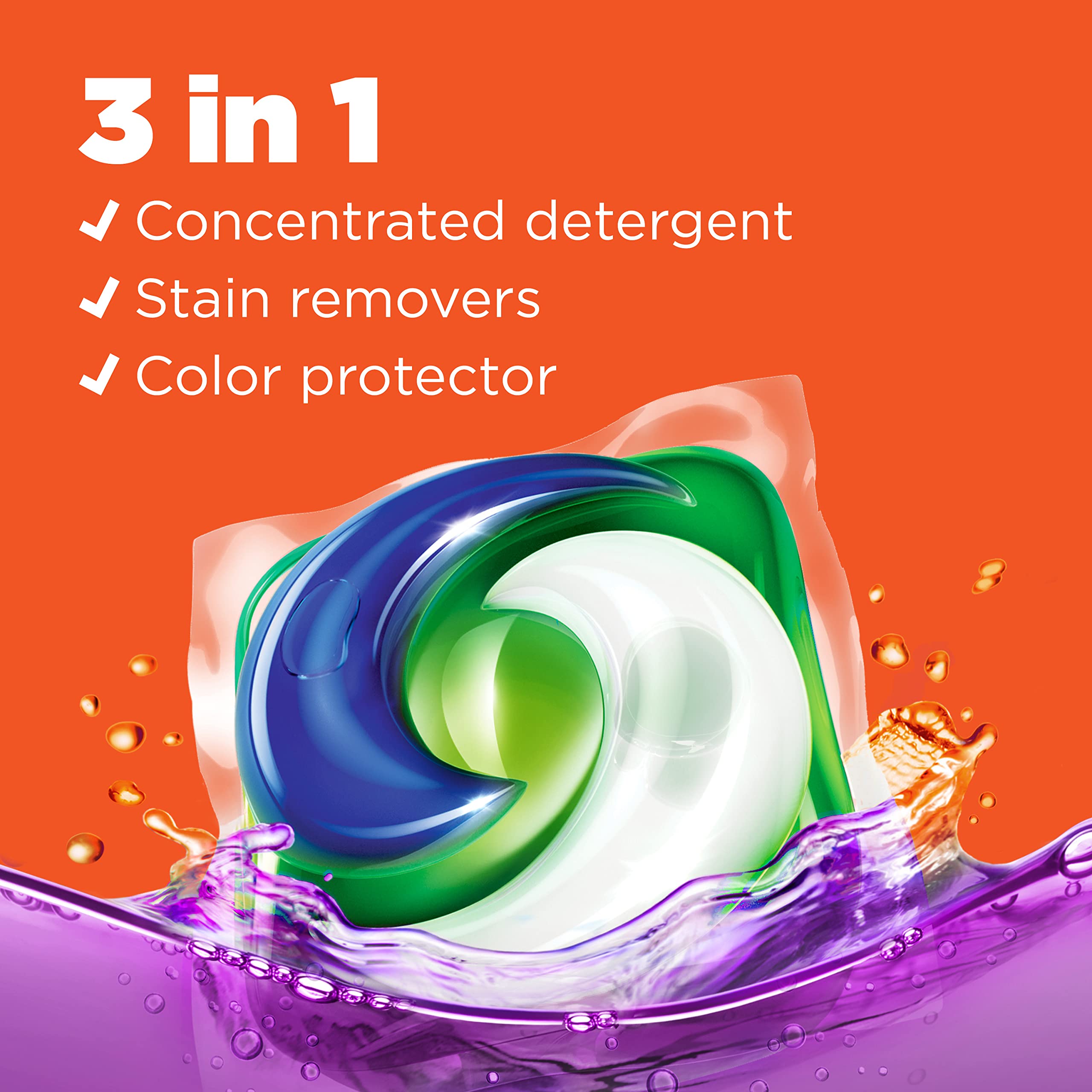 Tide PODS Laundry Detergent Soap Pacs, HE Compatible, 57 Count, Powerful 3-in-1 Clean (Fresh Spring Meadow Scent) - Perfect for HE Washers, Quick Loads & Busy Households