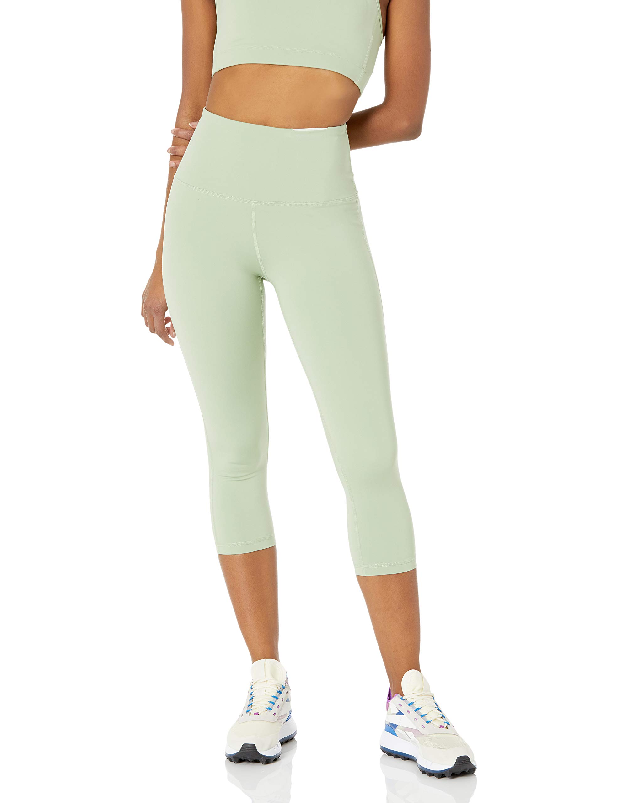 Amazon Essentials Women's High-Rise Capri Active Sculpt Leggings - Workout, Yoga & Running Compression Pants for Women