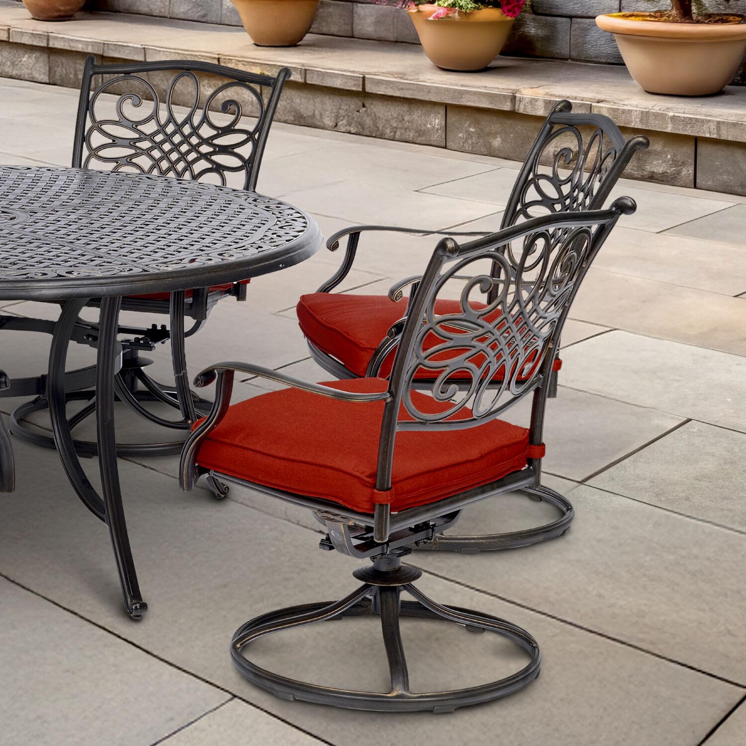 Hanover Traditions 7-Piece Patio Dining Set with 60