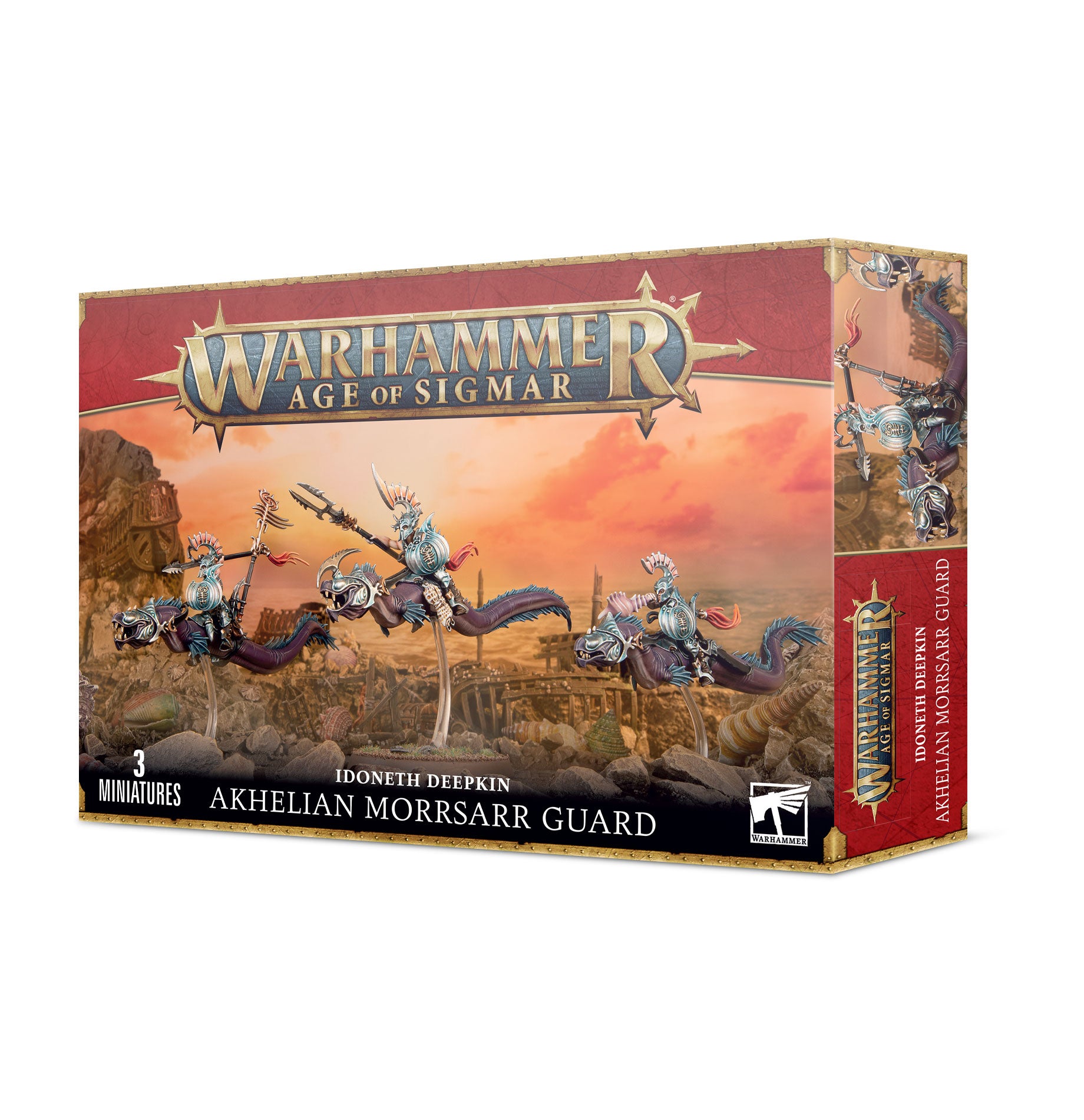 Age of Sigmar Idoneth Deepkin: Akhelian Guard Miniatures – Fantasy Wargaming Army Set for Tabletop Battles & Collectors