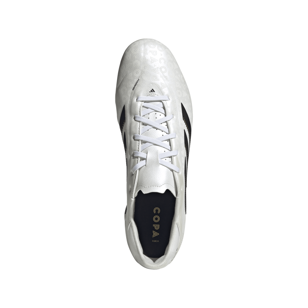 Adidas Copa Pure 3 League FG/MG Soccer Cleats for Men - Zero Metallic/Core Black/Gold Metallic - Professional Football Boots for Firm Ground & Artificial Turf - Perfect for Training & Matches