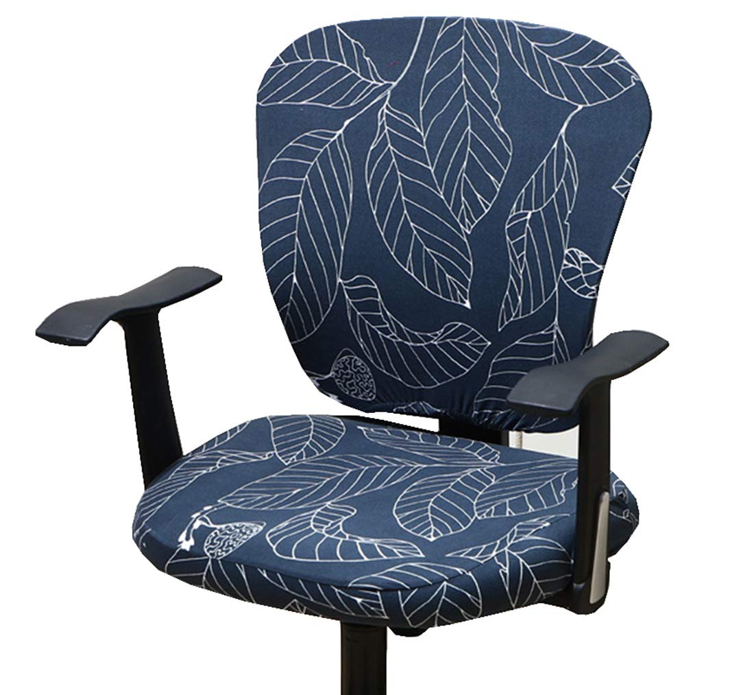 Stretchable Universal Computer Office Chair Cover - Breathable Rotating Chair Slipcover for Home & Office Use (Black) | Perfect for Gaming, Workstation, and Conference Room Chairs