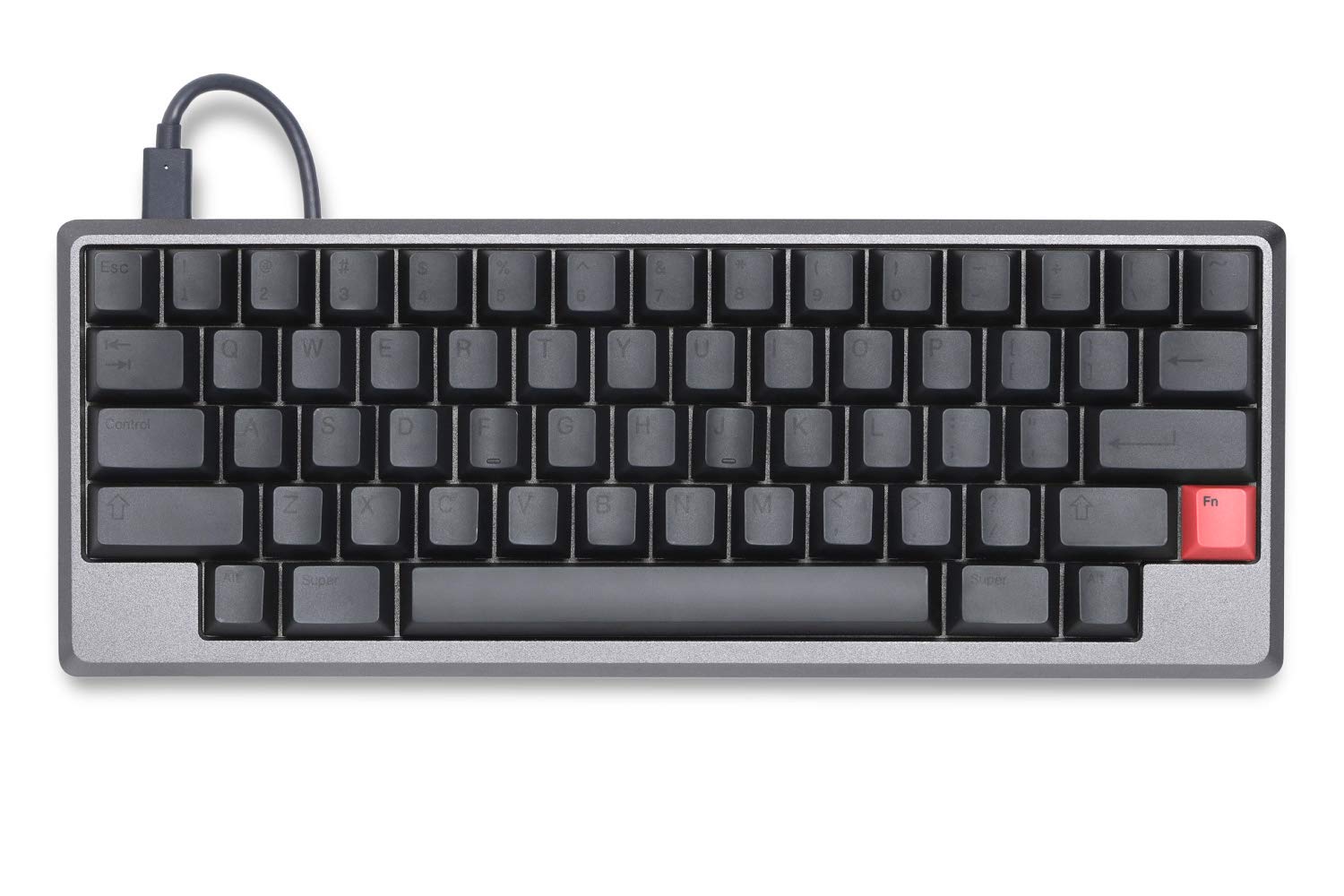 DROP + Tokyo60 V4 60% Mechanical Keyboard Kit - Hotswap Kaihua Sockets, Programmable QMK, USB-C, CNC Aluminum Case (Slate) | Compact HHHK-Style for Typing Enthusiasts & Programmers