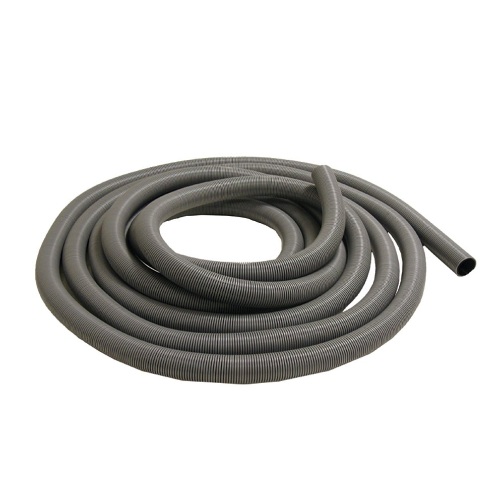 Rubber-Cal PE Flex Commercial Flexible Duct Hose - 2 Inch ID x 50 Feet Length - Gray (Fully Stretched) - HVAC, Industrial Ventilation & Exhaust System Applications