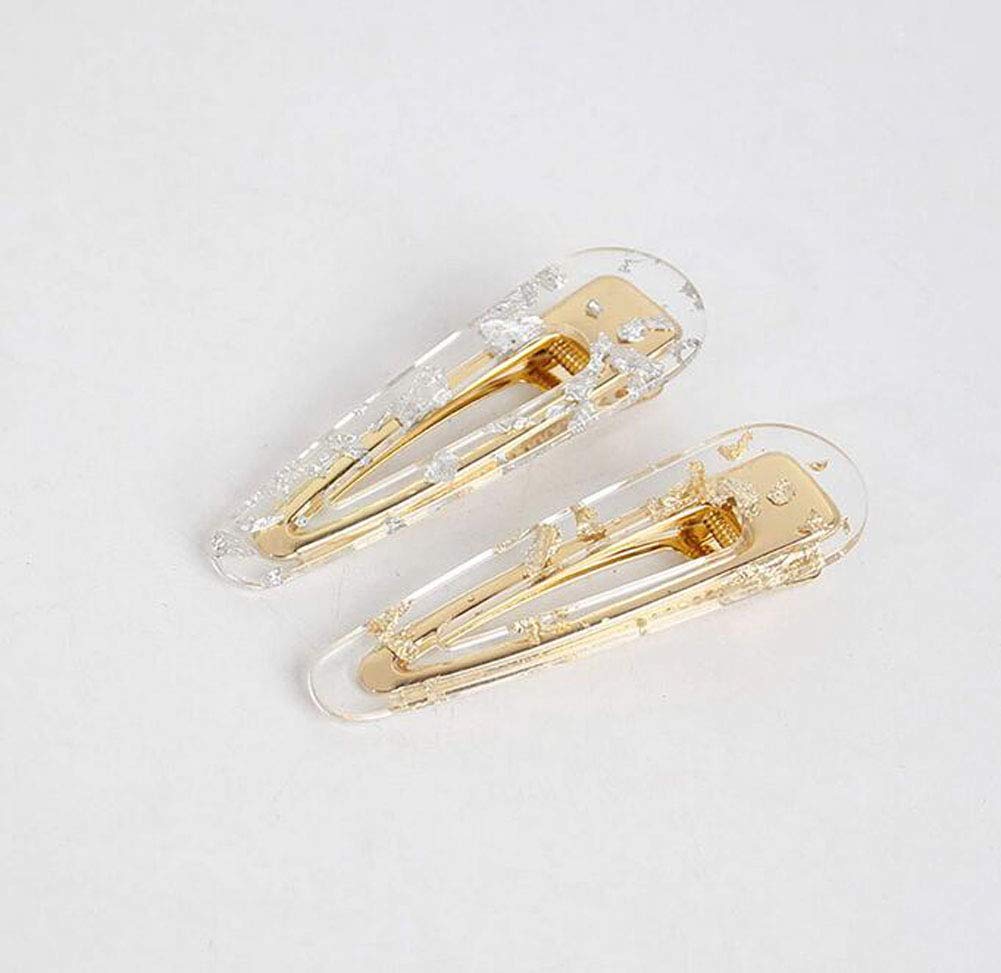 4CS Women's Sweet Duckbill Hair Clips - Acrylic Resin Geometric Alligator Hair Barrettes & Pins - Fashion Hair Accessories for Ladies (A#) - Perfect for Parties, Weddings & Everyday Styling