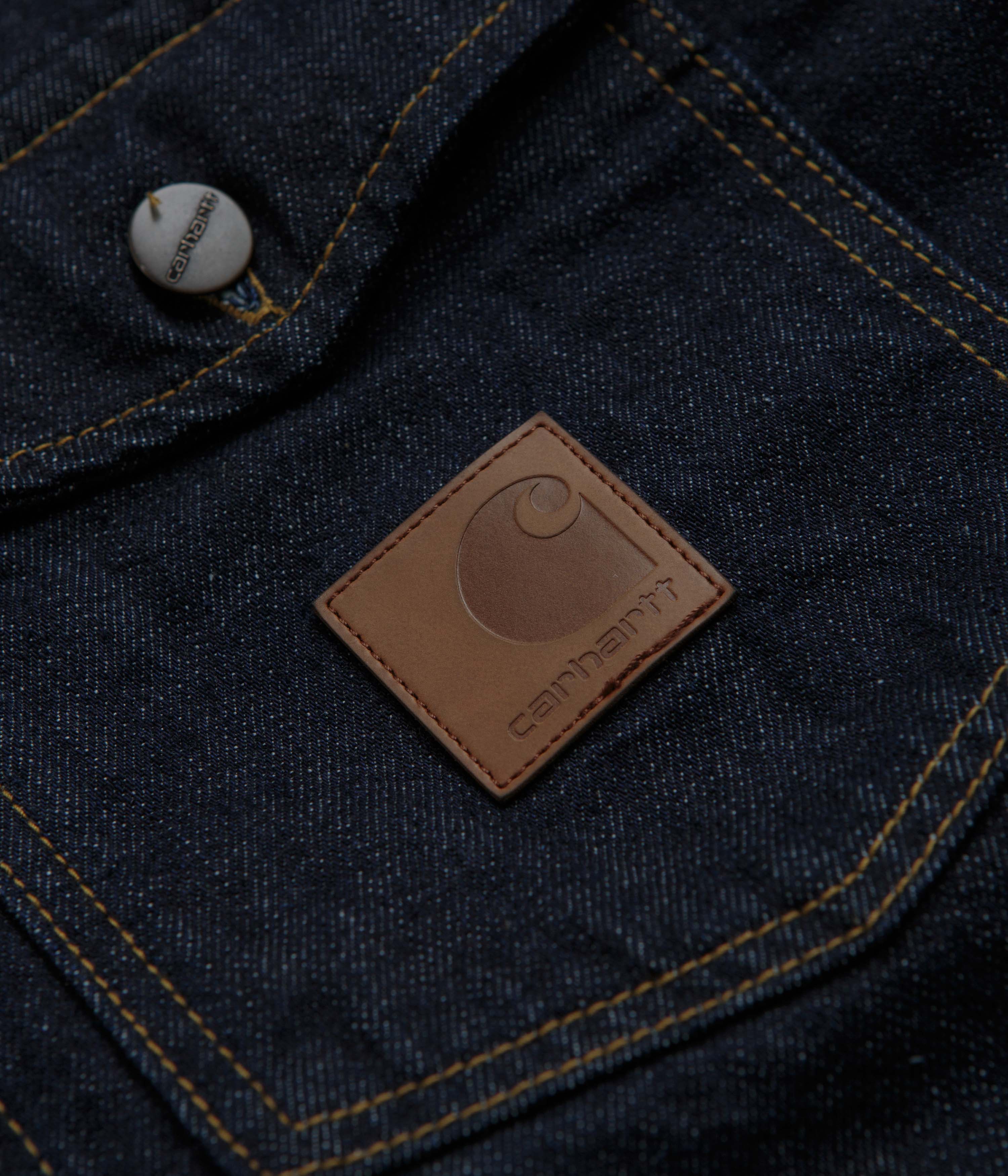 Carhartt Lincoln Shirt Jacket - Blue Rinsed Denim Workwear for Men | Durable Outdoor & Casual Wear for Construction, Hiking & Everyday Use