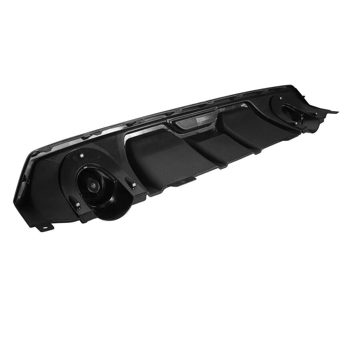2016-2021 Honda Civic Sedan Rear Diffuser - Matte Black with Decorative Exhaust Tips | Car Body Kit Upgrade for Enhanced Style & Performance | Perfect for Street Racing & Car Shows
