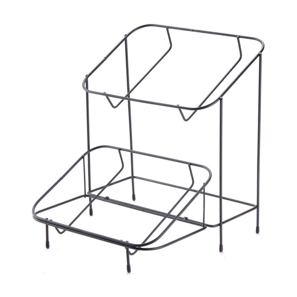 Melamine ST 1511 Dish Rack - Black Plastic Plate Drying Rack for Kitchen Countertop, Sink Organizer - Perfect for Dish Drying, Utensil Storage & Space Saving in Small Kitchens