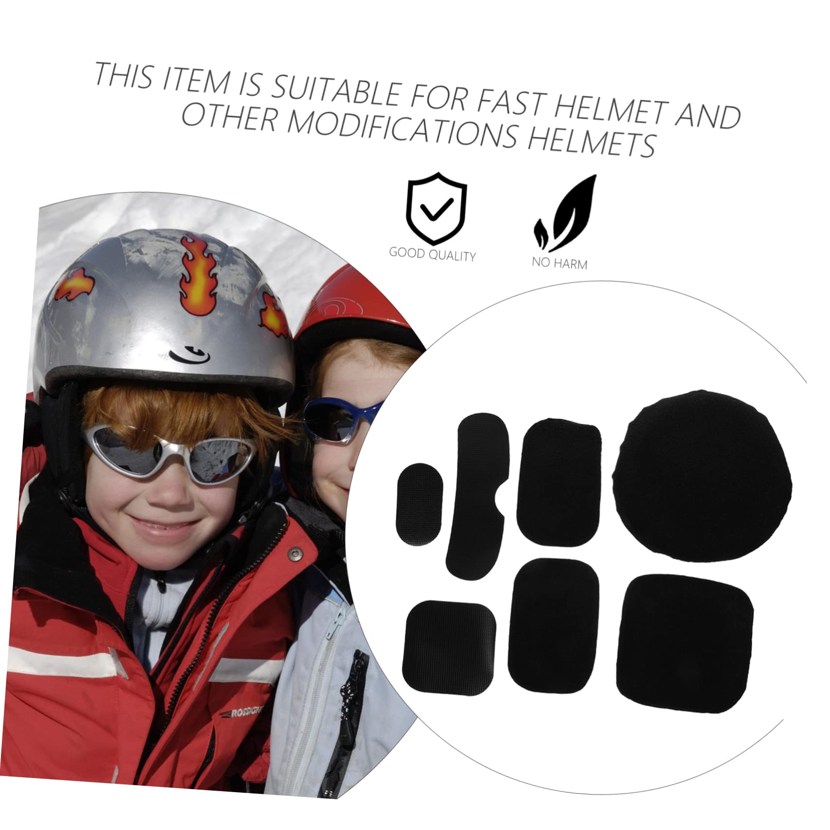 WOONEKY Helmet Padding Set - 1 Pair Safety Helmet Inner Liner Cushion Pads for Enhanced Comfort & Protection | Perfect for Cycling, Motorcycling, Construction & Outdoor Sports