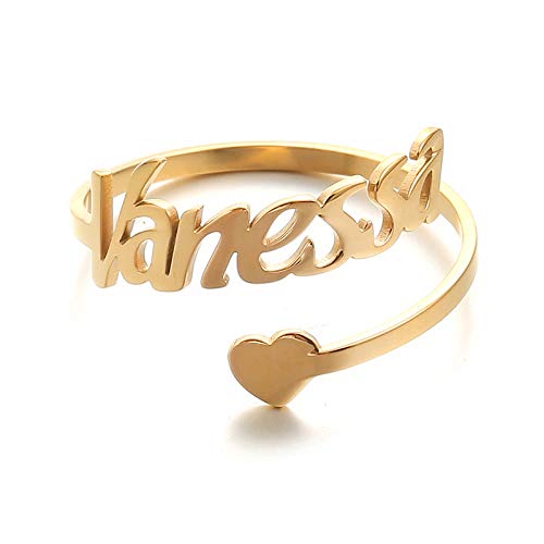 925 Sterling Silver Personalized Name Engraved BFF Friendship Ring for Women & Girls - Perfect Gift for Best Friends, Anniversaries, and Special Occasions