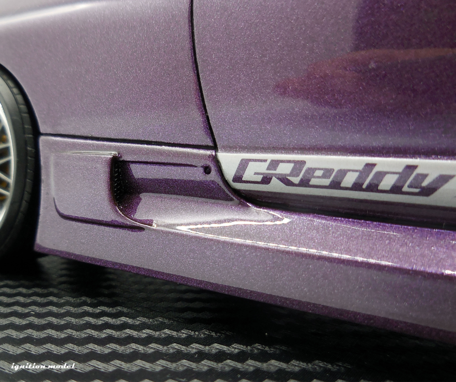 1:18 Nissan Skyline R33 GT-R GReddy Version Diecast Model Car - Midnight Purple - Collectible Racing Car for Display & Gifts - Perfect for Car Enthusiasts & Model Collectors