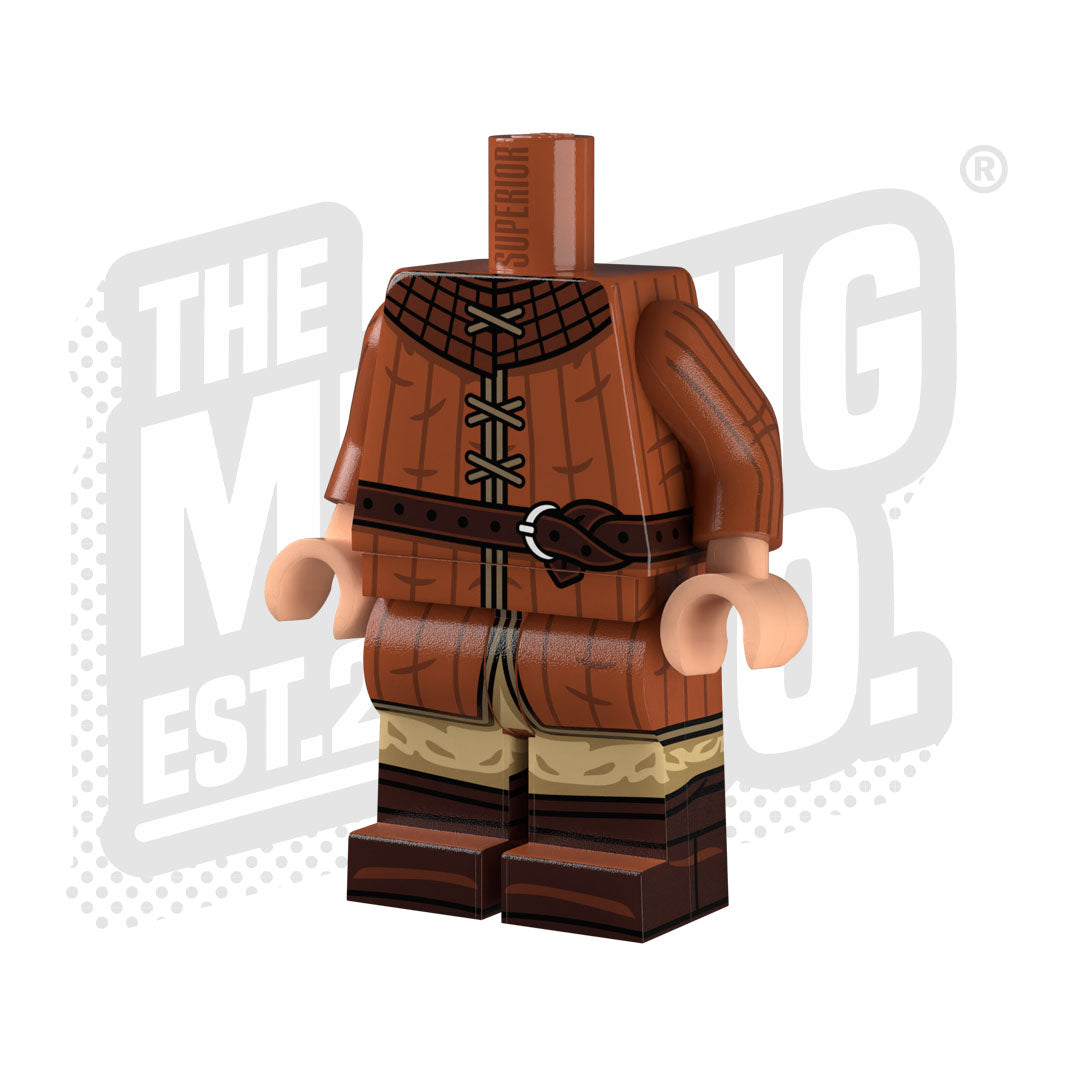 Medieval Castle Gambeson Body Armor - Dark Orange - Historical LARP & Reenactment Costume for Renaissance Fairs & Cosplay