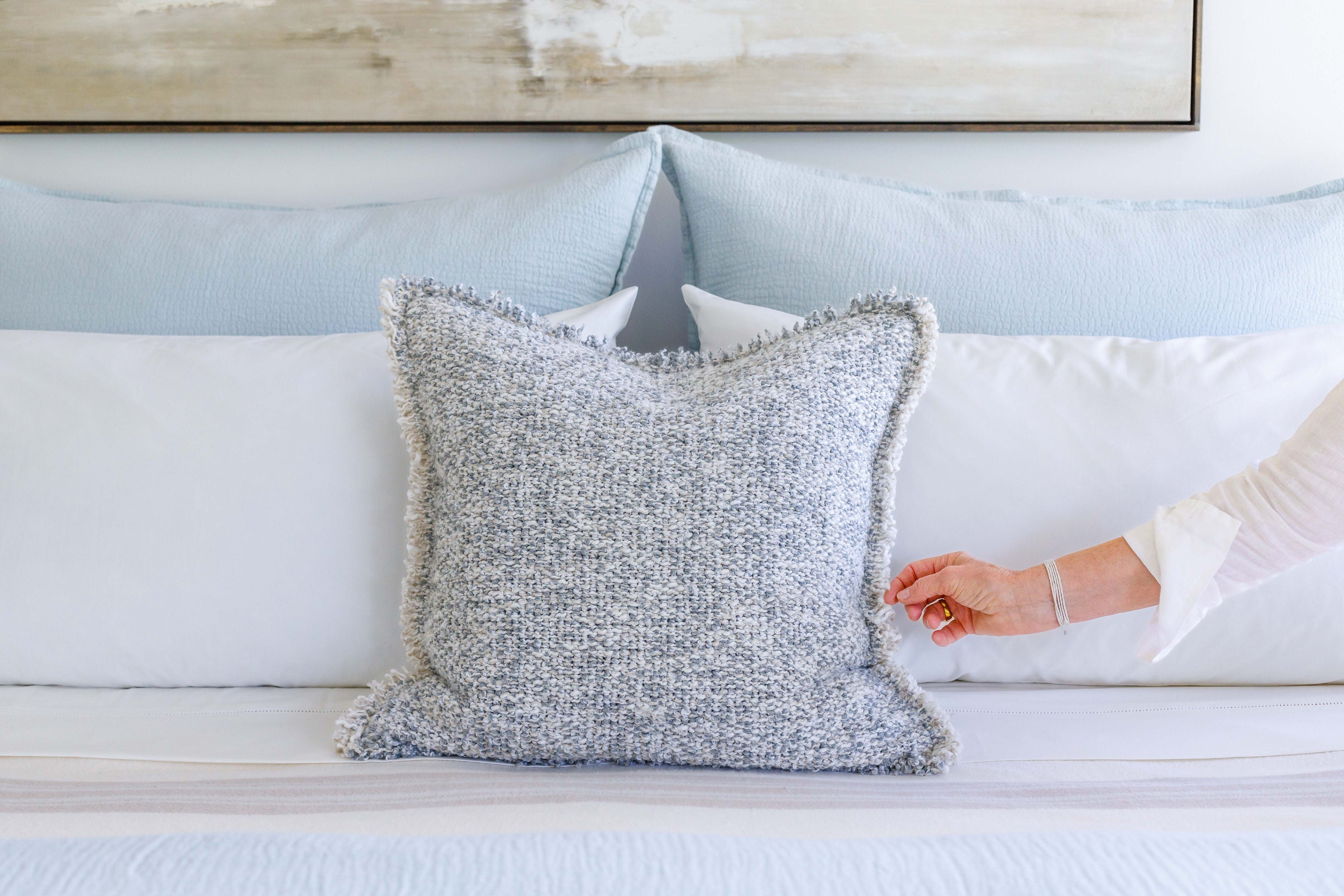 Waverly Oversized Decorative Pillow with Insert - Perfect for Living Room Sofa, Bedroom Decor & Cozy Home Styling