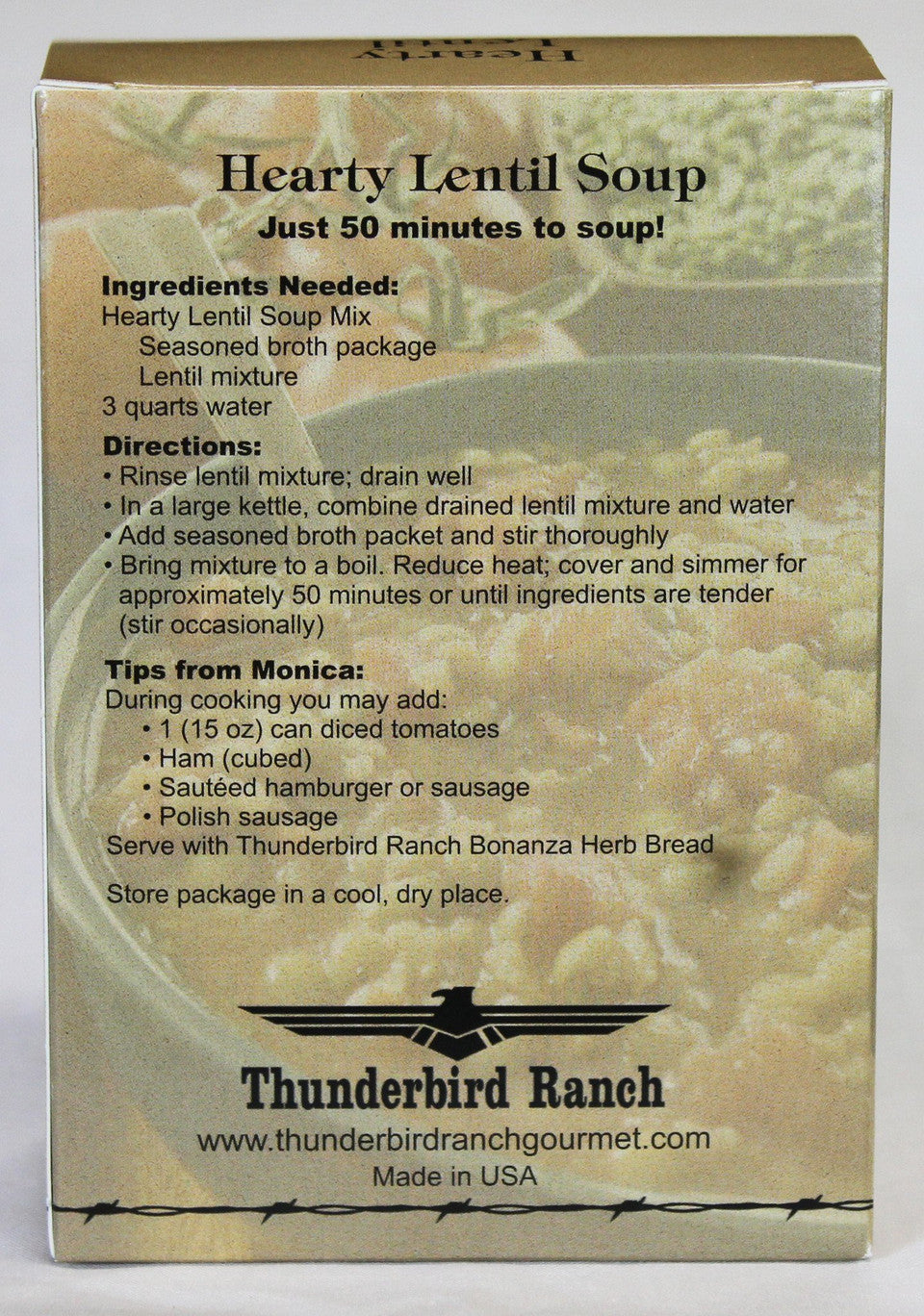 Organic Hearty Lentil Soup Mix - High Protein, Vegan & Gluten-Free - Perfect for Quick Meals, Camping & Healthy Eating