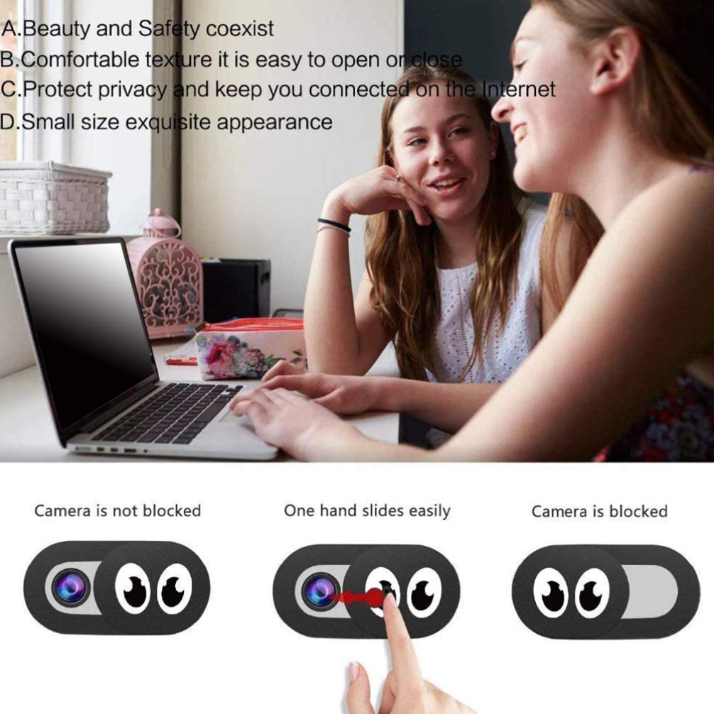 Beaupretty Ultra Thin Laptop Webcam Cover - Slide Blocker for Computer, Tablet, Phone, Desktop - 6pcs Privacy Protector for Video Calls, Online Meetings, and Secure Browsing
