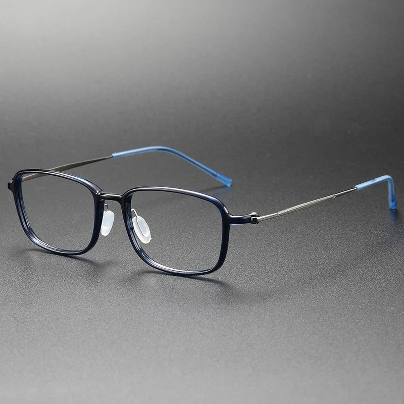 Unisex Full Rim Square Titanium Acetate Eyeglasses 8632 - Lightweight Durable Frames for Work, Reading & Fashion | Aimee Eyewear