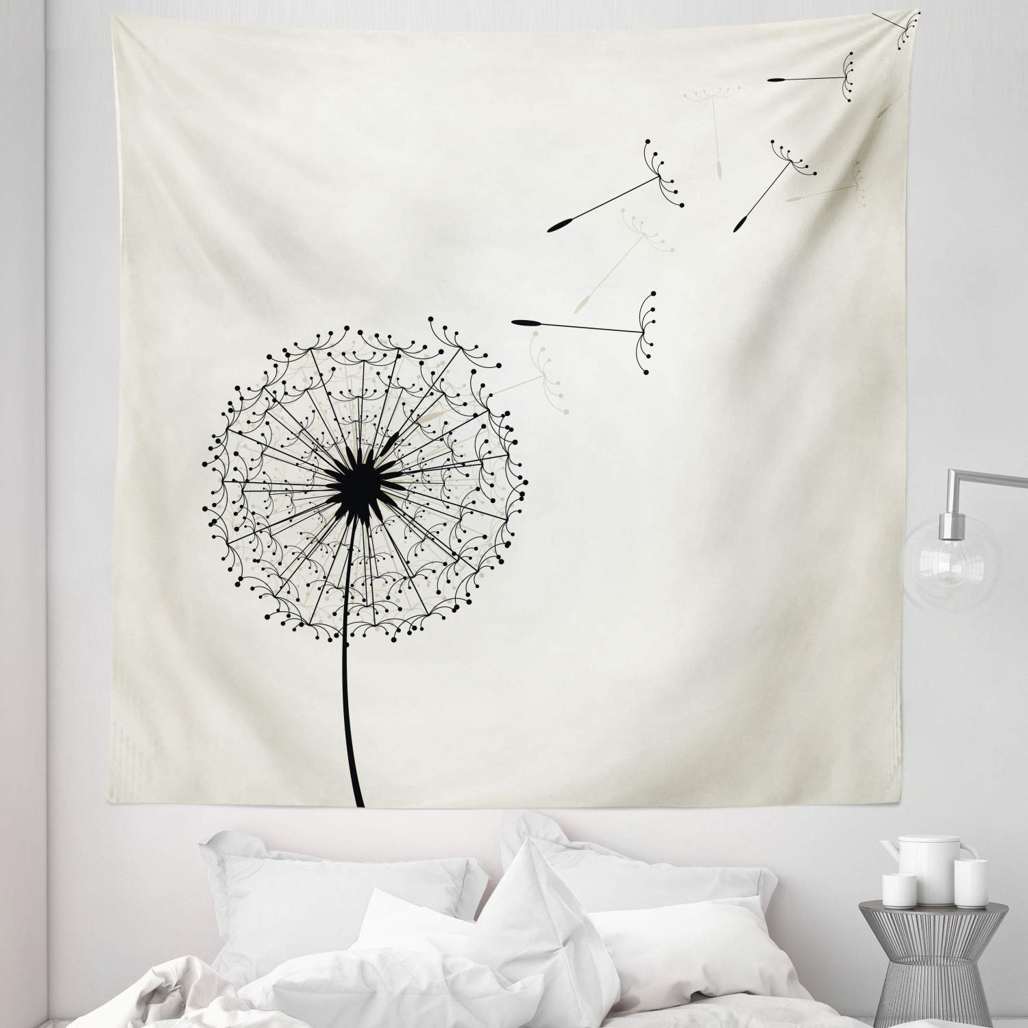 Ambesonne Queen Size Dandelion Tapestry - 88