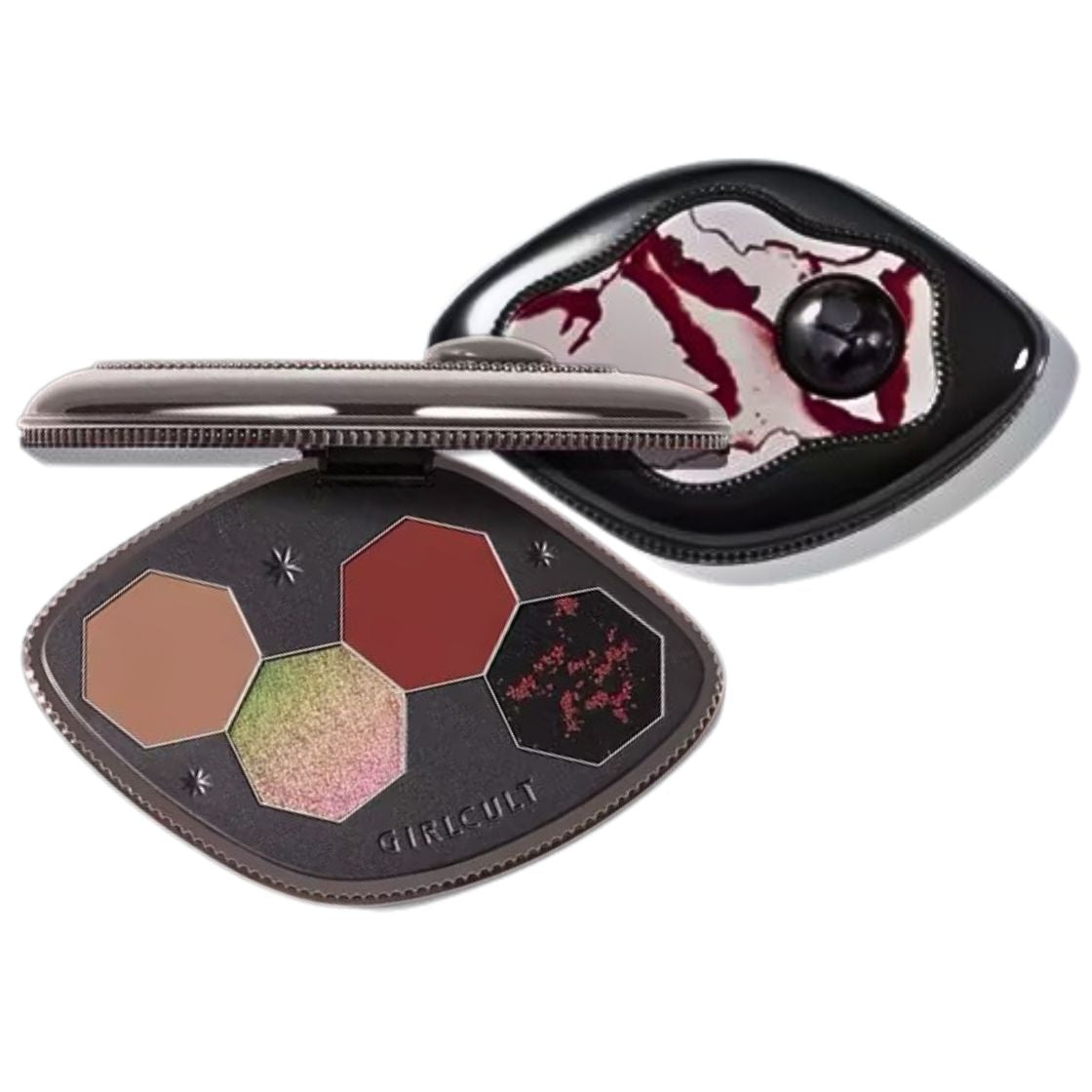 Girlcult Cyber Chaizi Series Quad Eyeshadow Palette - Vegan & Cruelty-Free Makeup for Bold Eye Looks - Perfect for Party, Date Night, and Festival Makeup