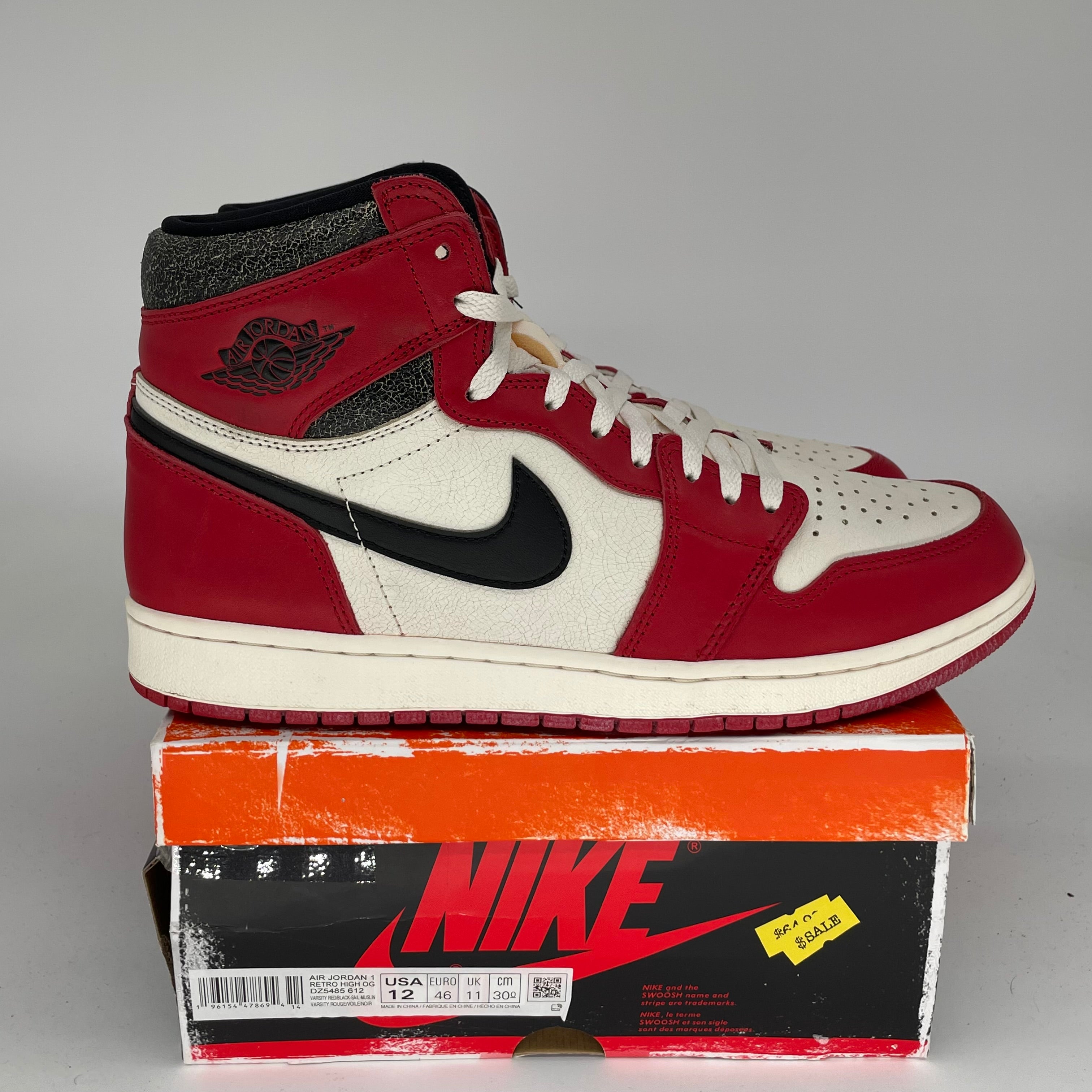 AIR JORDAN 1 LOST AND FOUND DZ5485-612 - Men's Size 12 Retro Basketball Shoes - Authentic Sneakers for Streetwear & Collectors