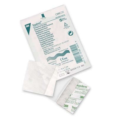 3M Tegaderm 1620 Transparent Film Dressing - Sterile Wound Care Bandage (2-3/8