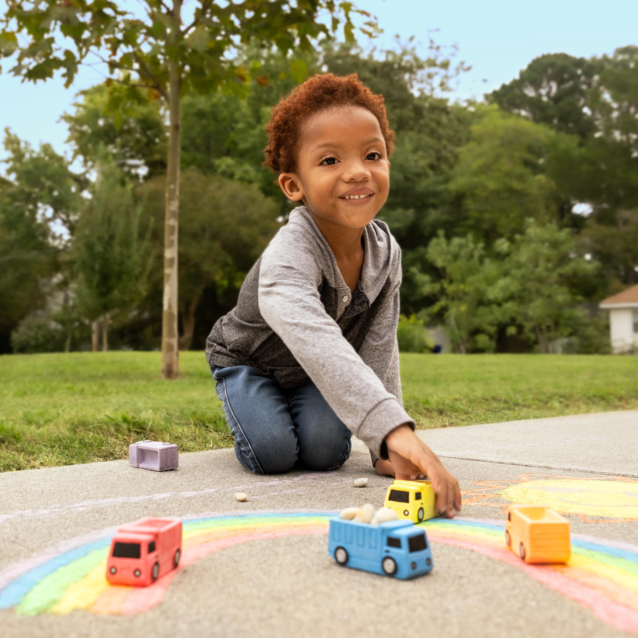 14-Piece Dump Truck Sidewalk Chalk Set for Kids | Construction-Themed Birthday Party Supplies & Favors | Individually Wrapped Toddler Toys for Outdoor Play | Perfect for Birthdays, Valentine's Day, Easter Baskets & Goodie Bags | Great for Construction Parties, Playdates & Summer Outdoor Activities