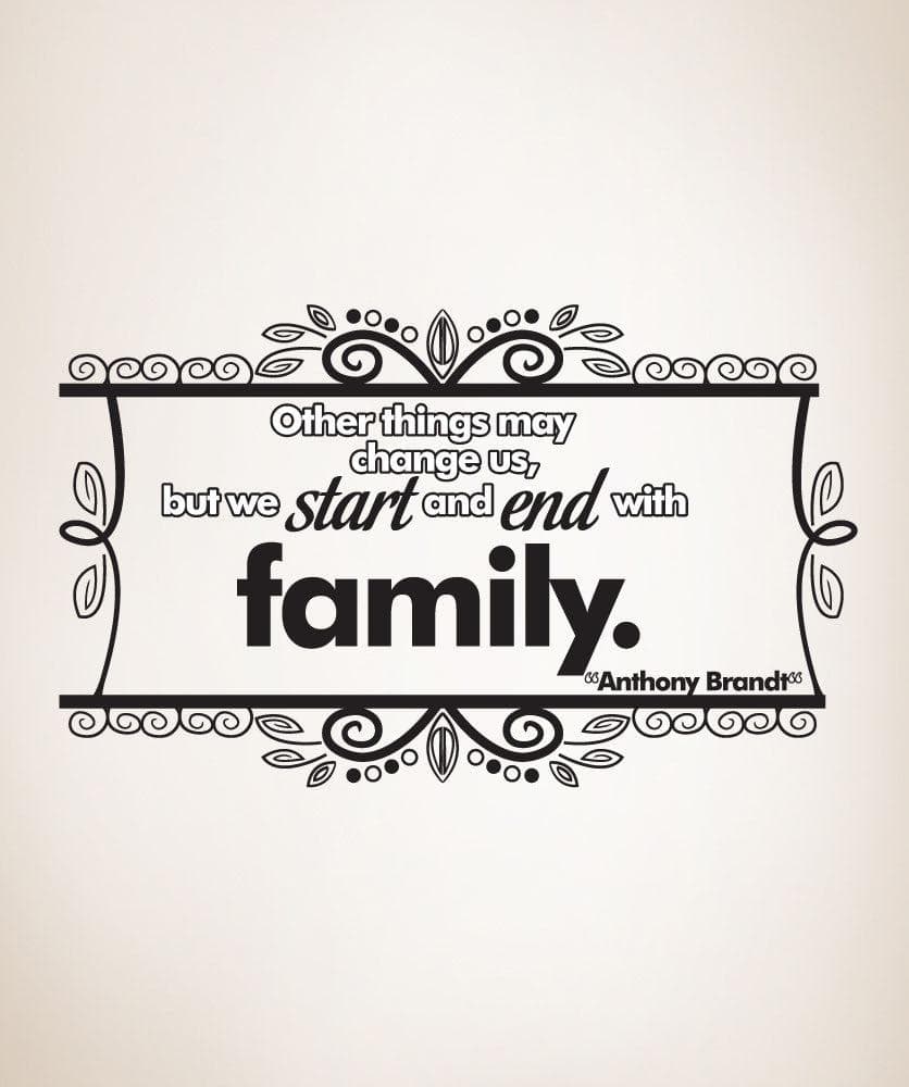 Vinyl Wall Decal Sticker - Inspirational Family Quote Home Decor #OS_DC339 - Perfect for Living Room, Nursery & Bedroom Wall Art