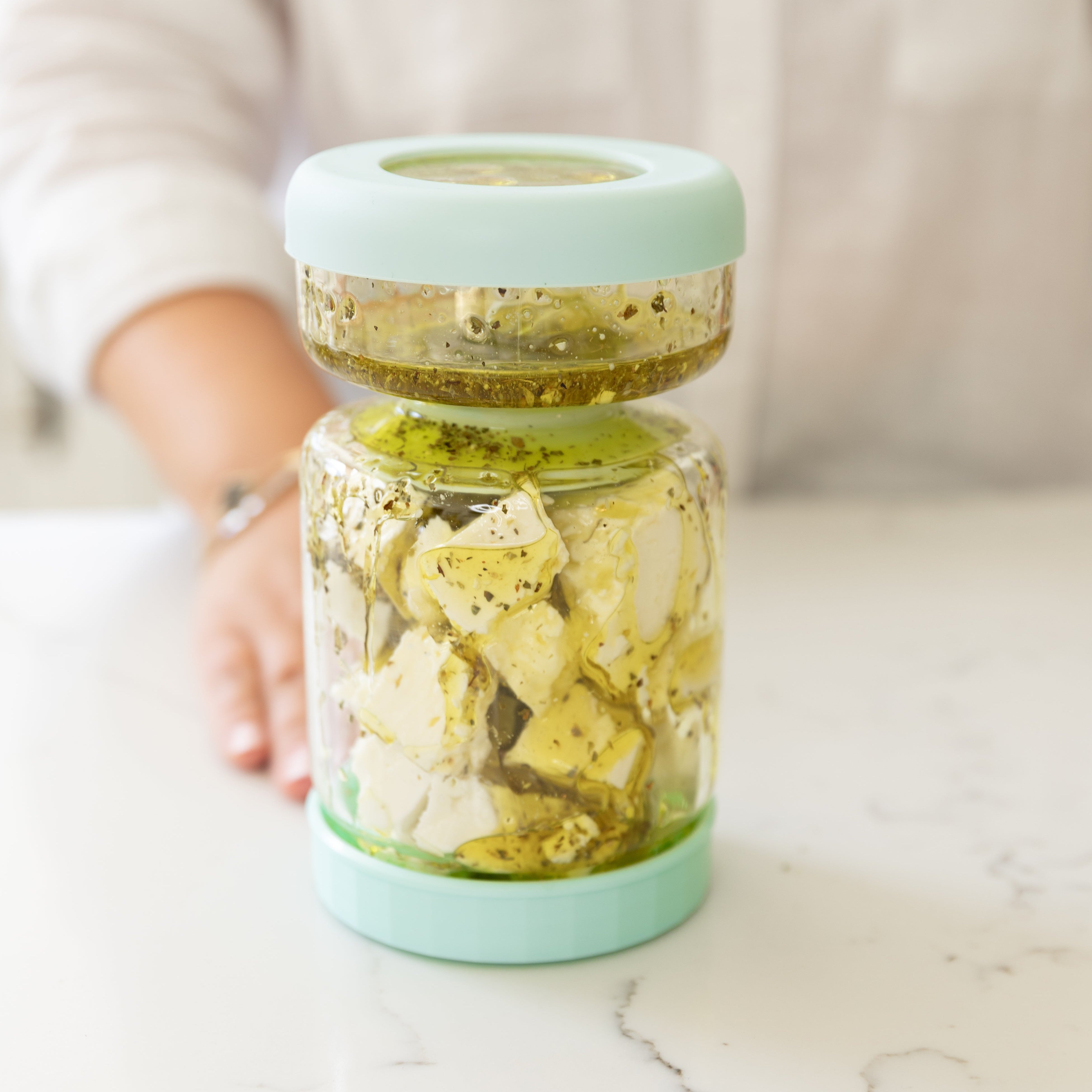 Premium Glass Pickle Jar with Airtight Lid - 32oz Mason Jar for Pickling, Canning & Food Storage - Perfect for Homemade Pickles, Jam, Spices & Kitchen Organization
