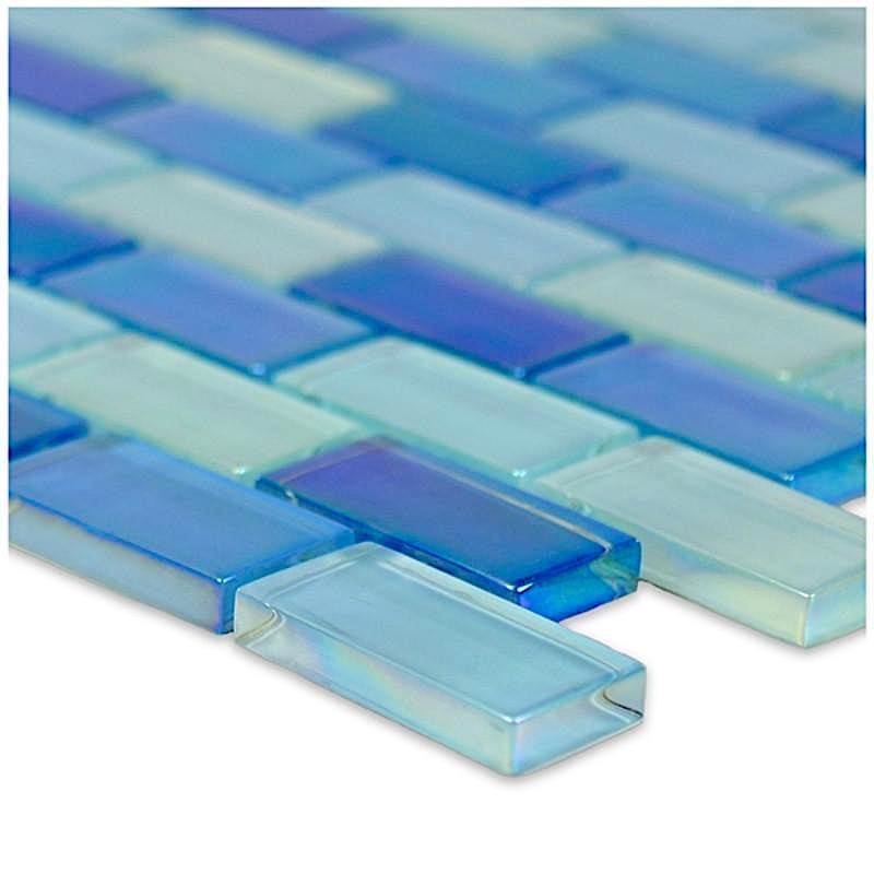 Sky Blue Glass Pool Tile 1