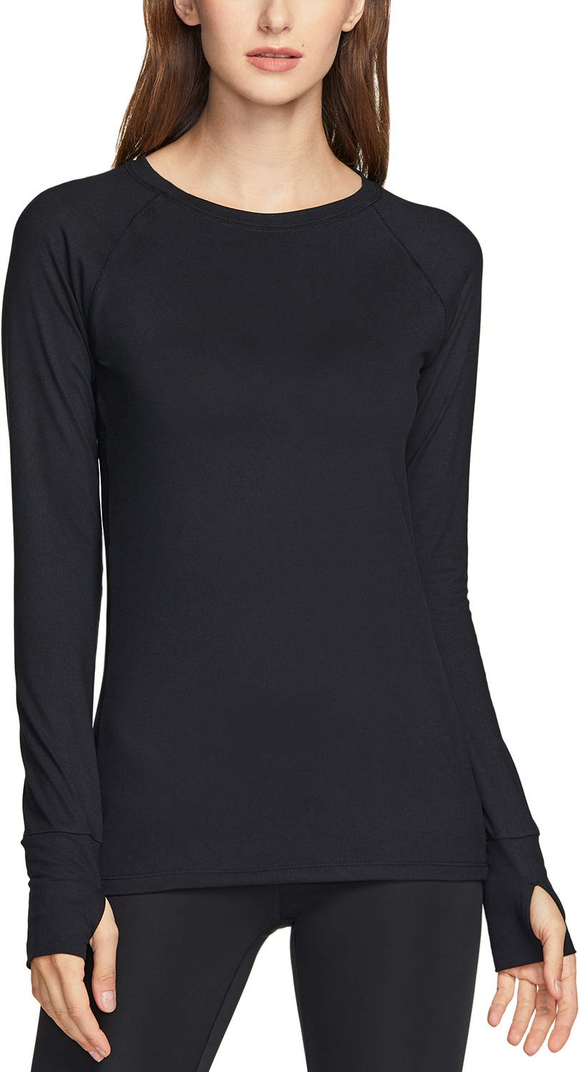 TSLA Women's Long Sleeve Workout Shirts - Lightweight Moisture Wicking Yoga Tops for Running, Gym & Athletic Performance | Perfect for Yoga, Pilates & Outdoor Sports Activities