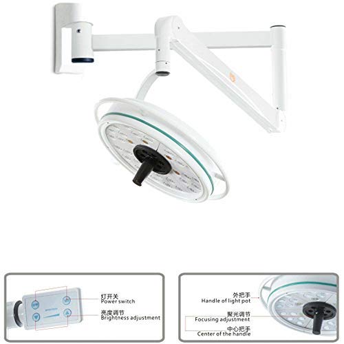 108W LED Surgical Light - Wall Mounted Shadowless Dental Exam Lamp for Clinics & Hospitals | Perfect for Surgeries, Dental Procedures & Medical Examinations